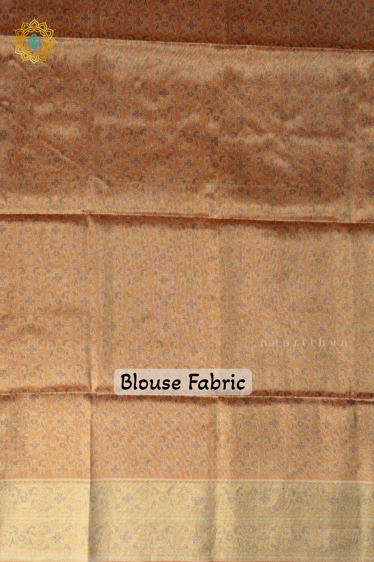 PURPLE WITH ORANGE - SEMI TUSSAR SILK