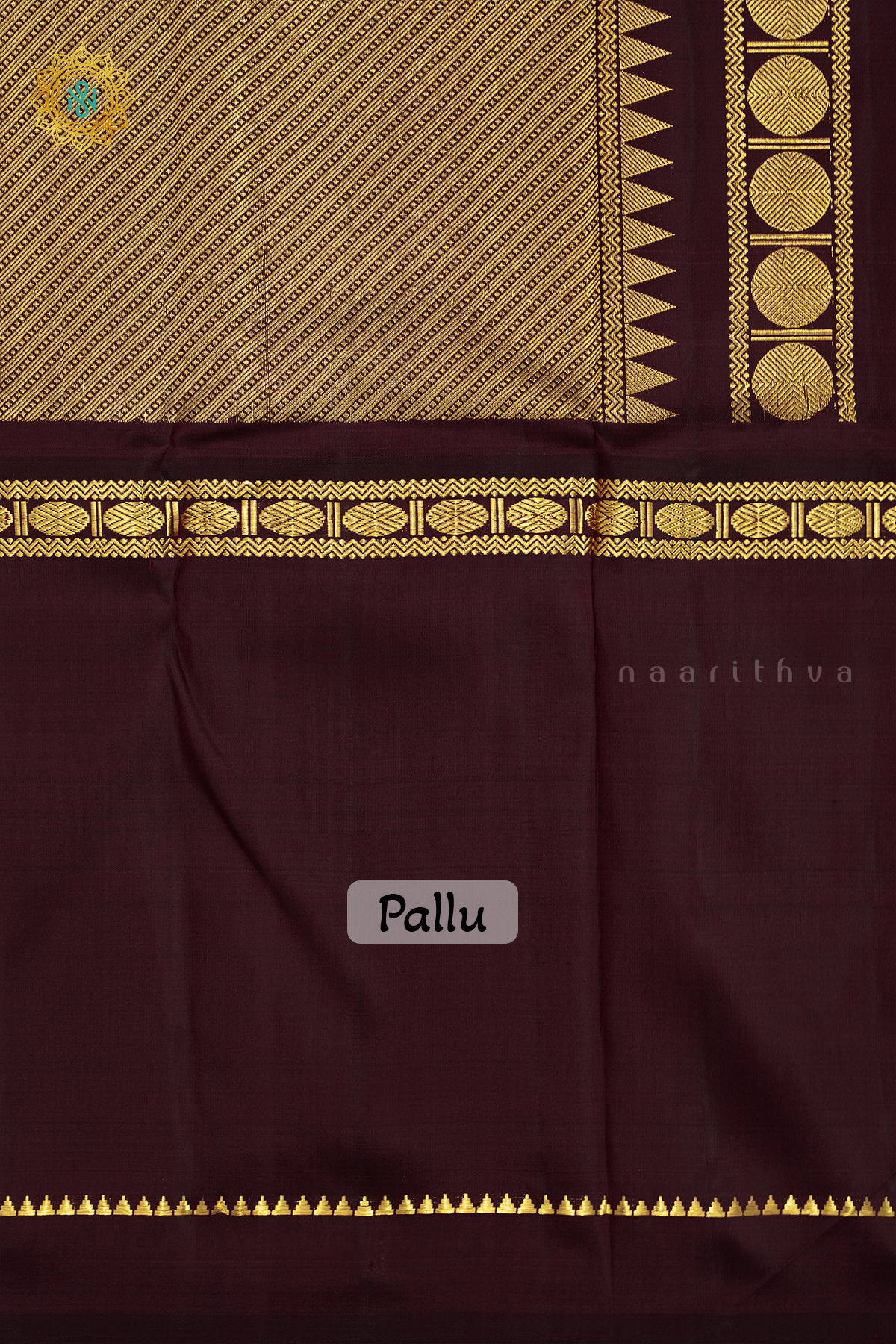 AQUA GREEN WITH BOTTLE GREEN & MAROON - PURE KANJIVARAM SILK