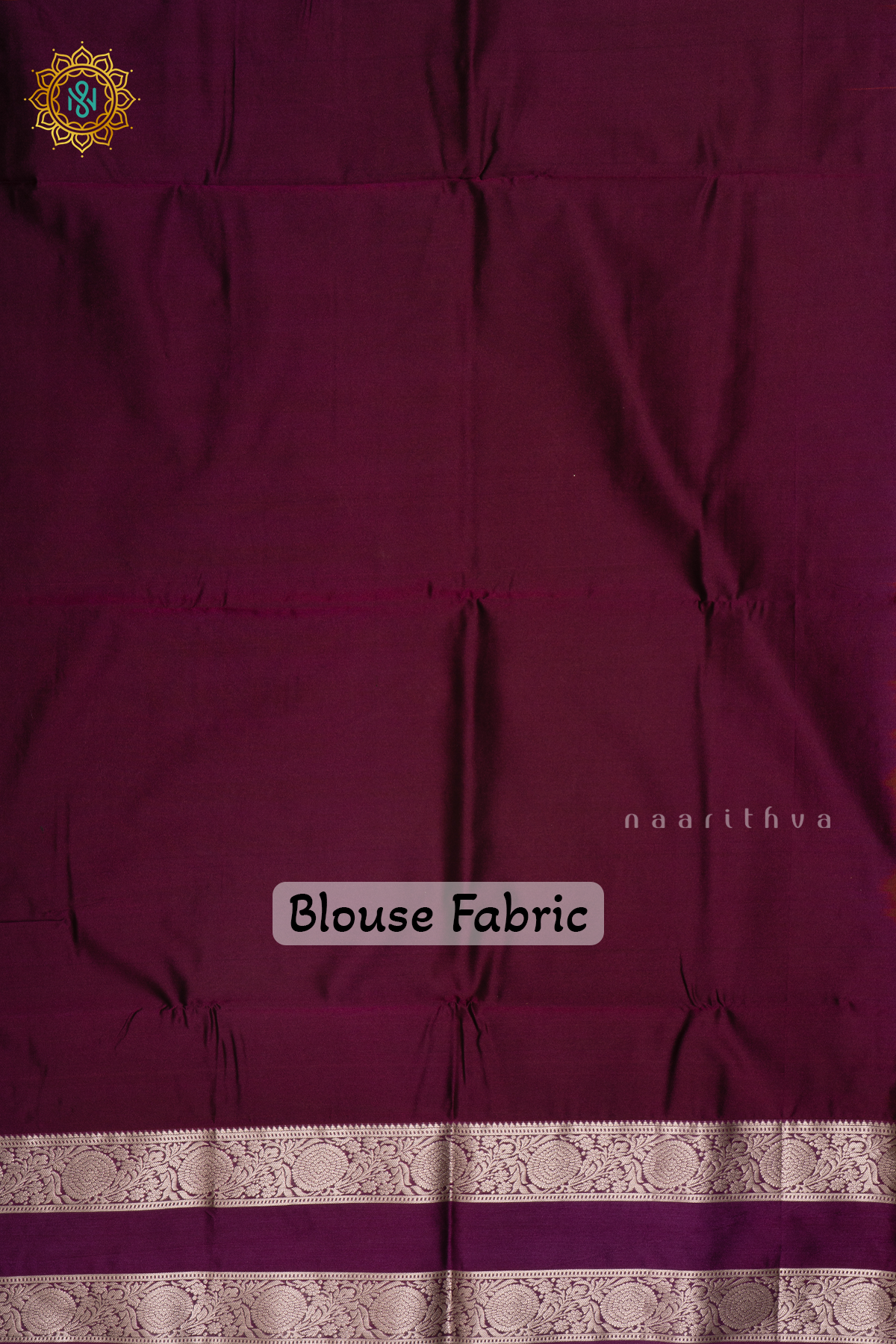 RUST ORANGE WITH PURPLE - SEMI SOFT SILK SAREE ALLOVER ZARI BUTTAS AND CONTRAST GAP BORDER