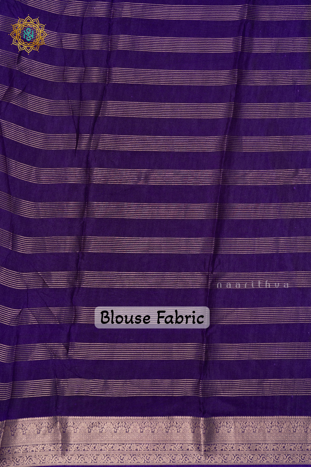 OFF WHITE WITH PURPLE - SEMI GEORGETTE