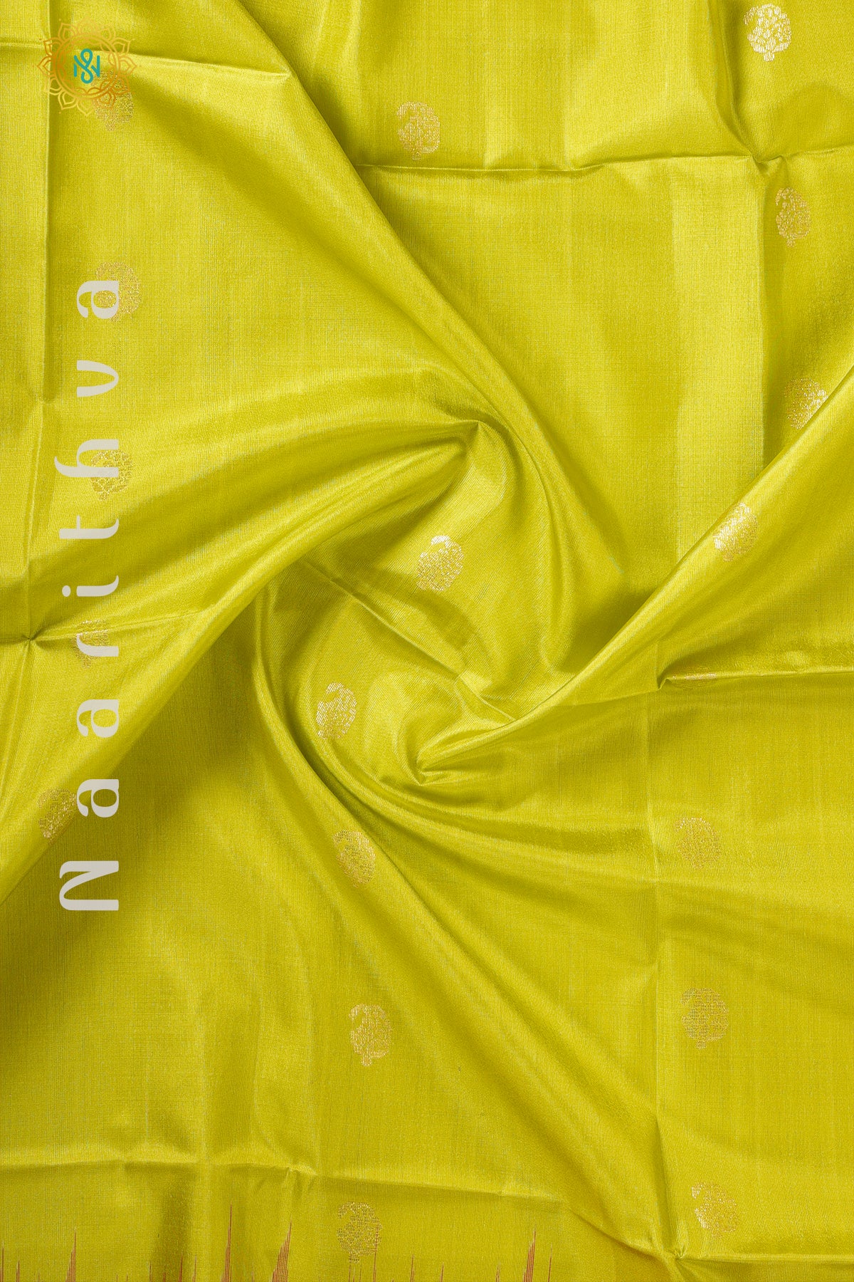 GREEN WITH ORANGISH PINK - PURE KANJIVARAM SOFT SILK