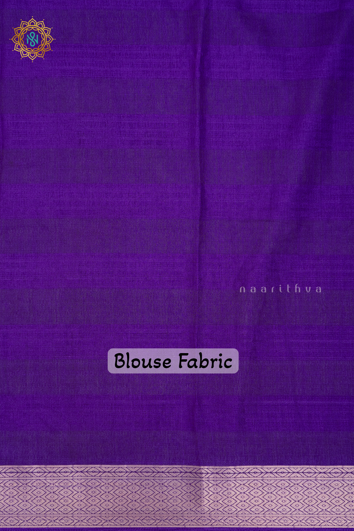 WHITE WITH VIOLET - JUTE COTTON
