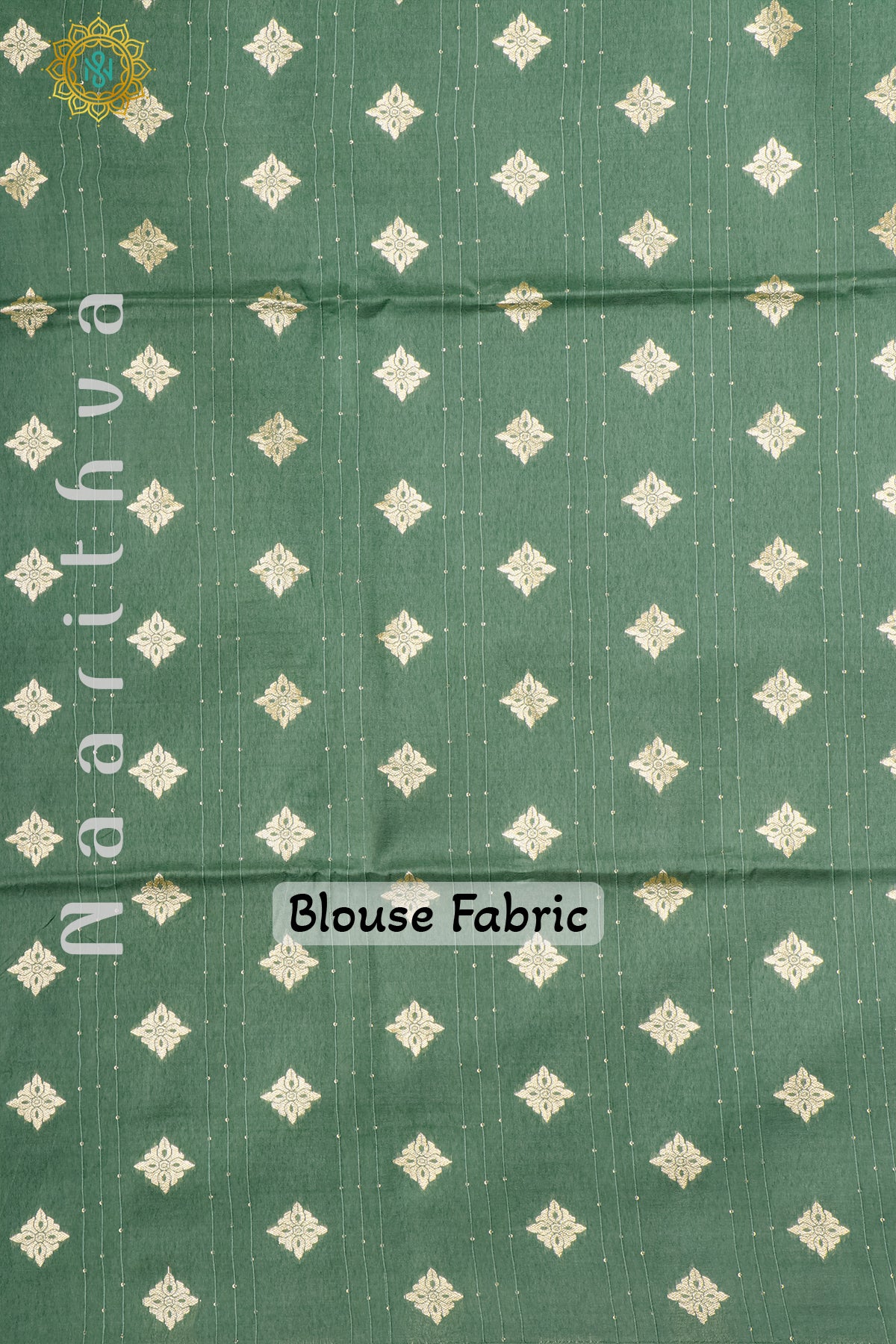 BOTTLE GREEN - SEMI CREPE SILK