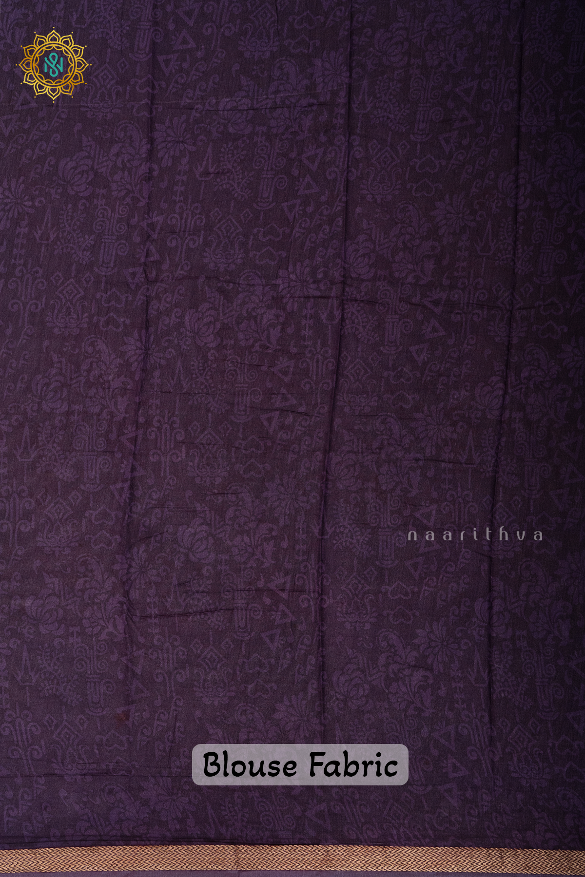 WHITE WITH LAVENDER - VISCOSE COTTON
