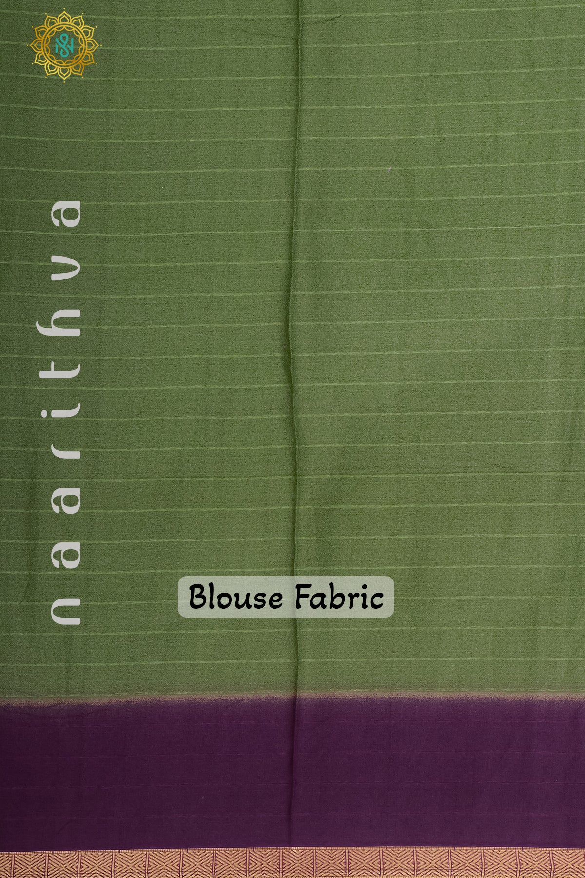 SAGE GREEN WITH PURPLE - SEMI GEORGETTE