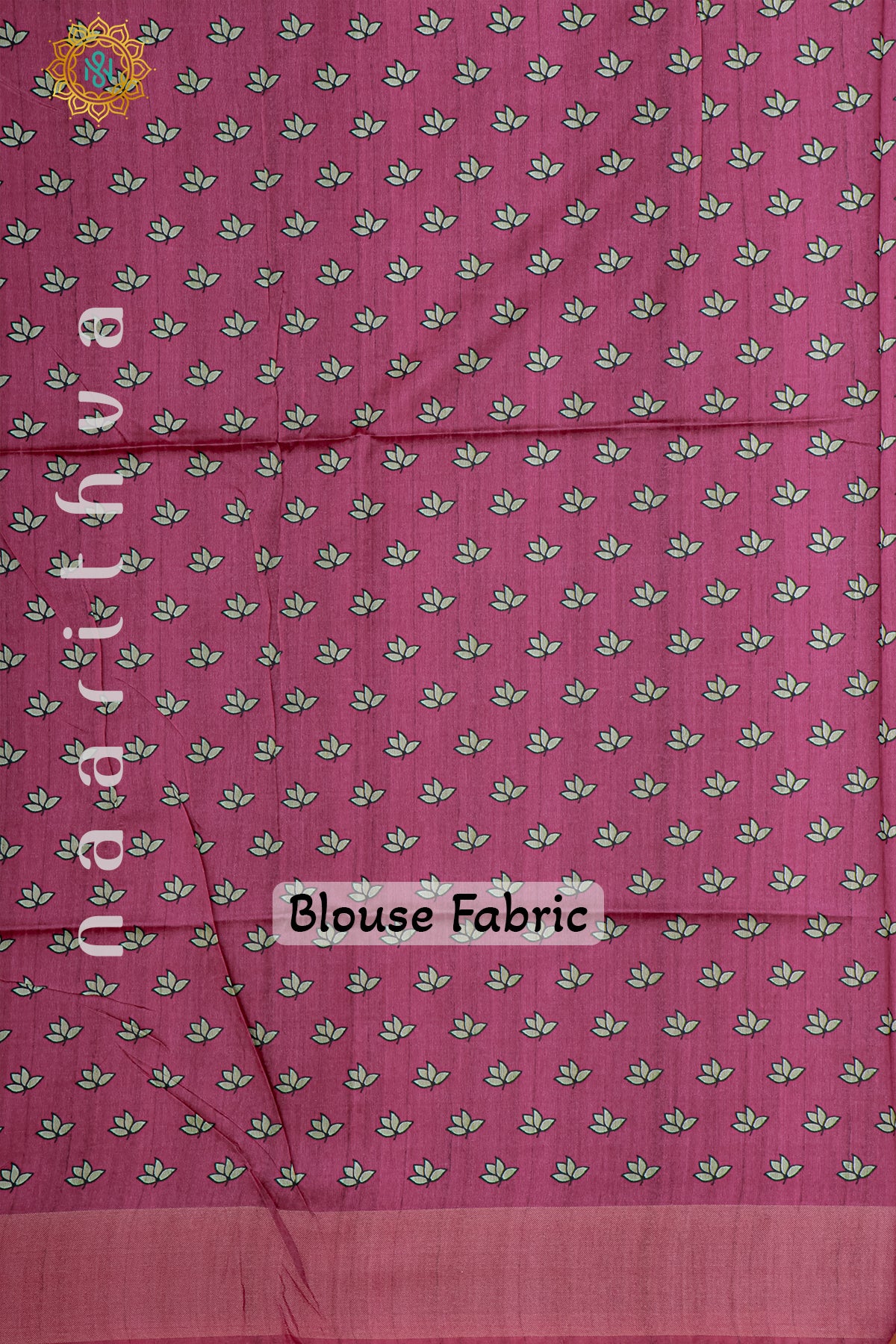 BIEGE WITH PINK - SEMI TUSSAR SILK