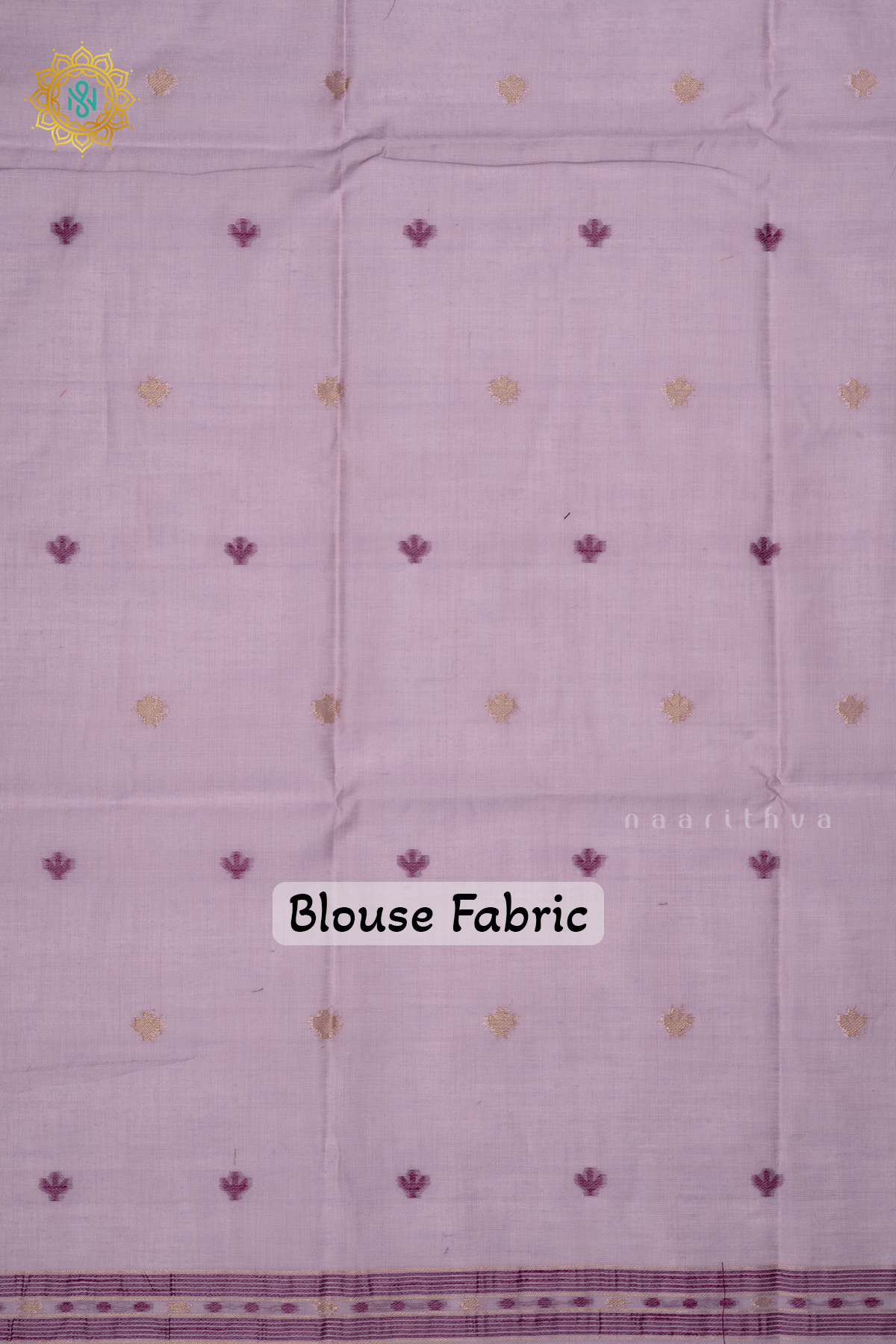 LAVENDER WITH MAROON - JAMDANI COTTON SAREE