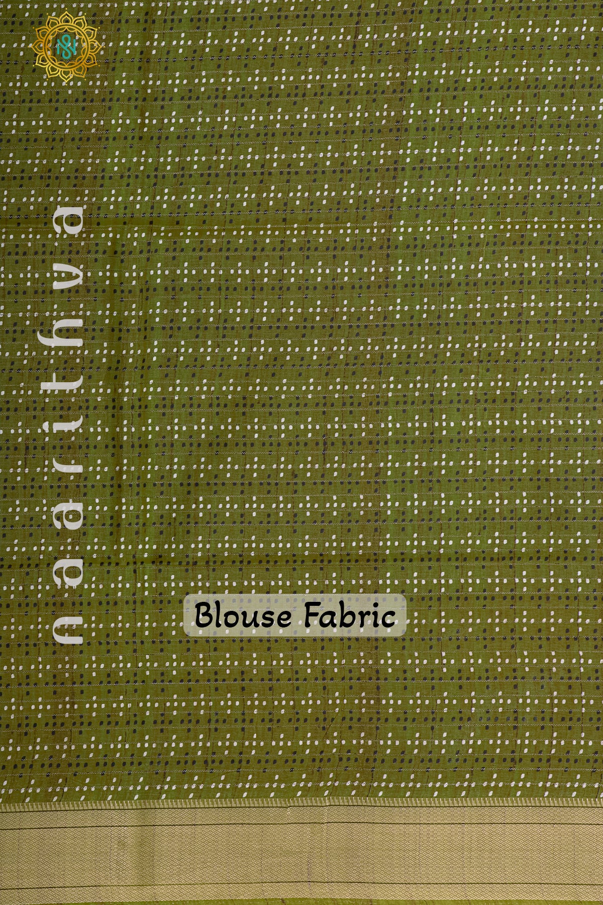 BLUE WITH GREEN - SEMI TUSSAR SILK