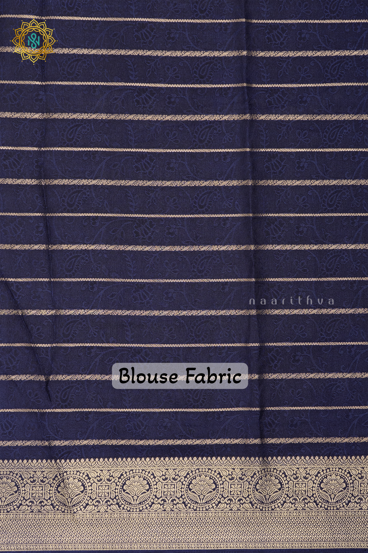 PINK WITH BLUE - SEMI GEORGETTE