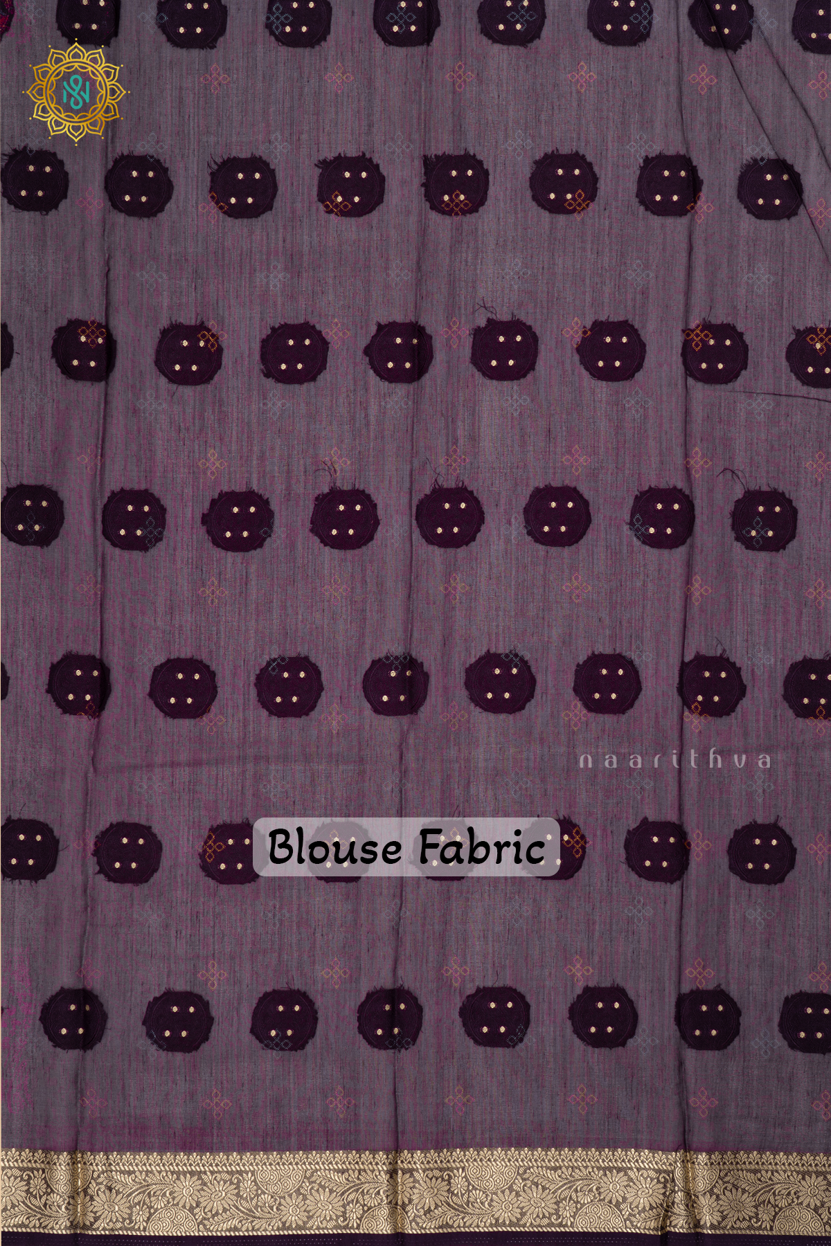 Purple Semi Georgette Saree With Printed Body And Zari Border