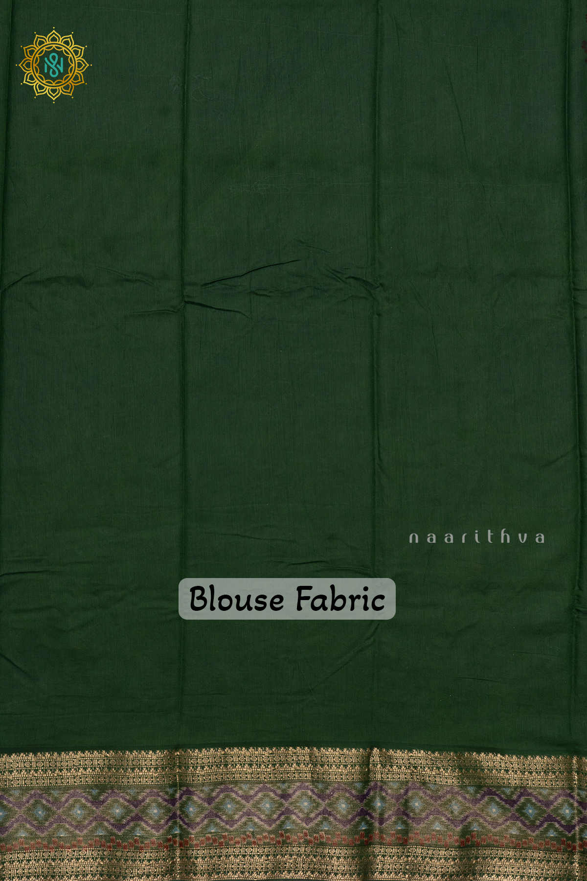 BLUE WITH GREEN - VISCOSE COTTON