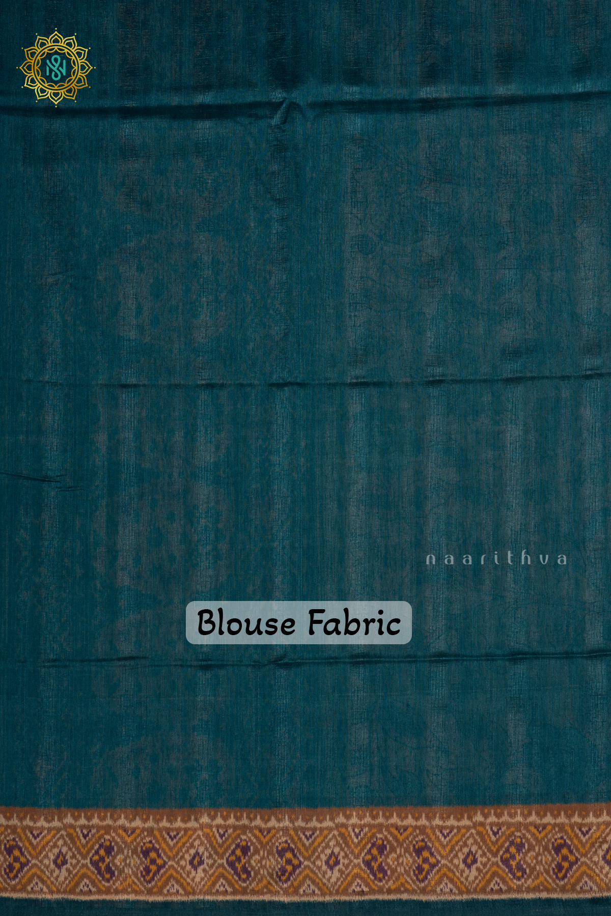 Beige With Blue - Semi Gicha Tussar Saree Allover Kalamkari Printed Body With Pallu And Blouse