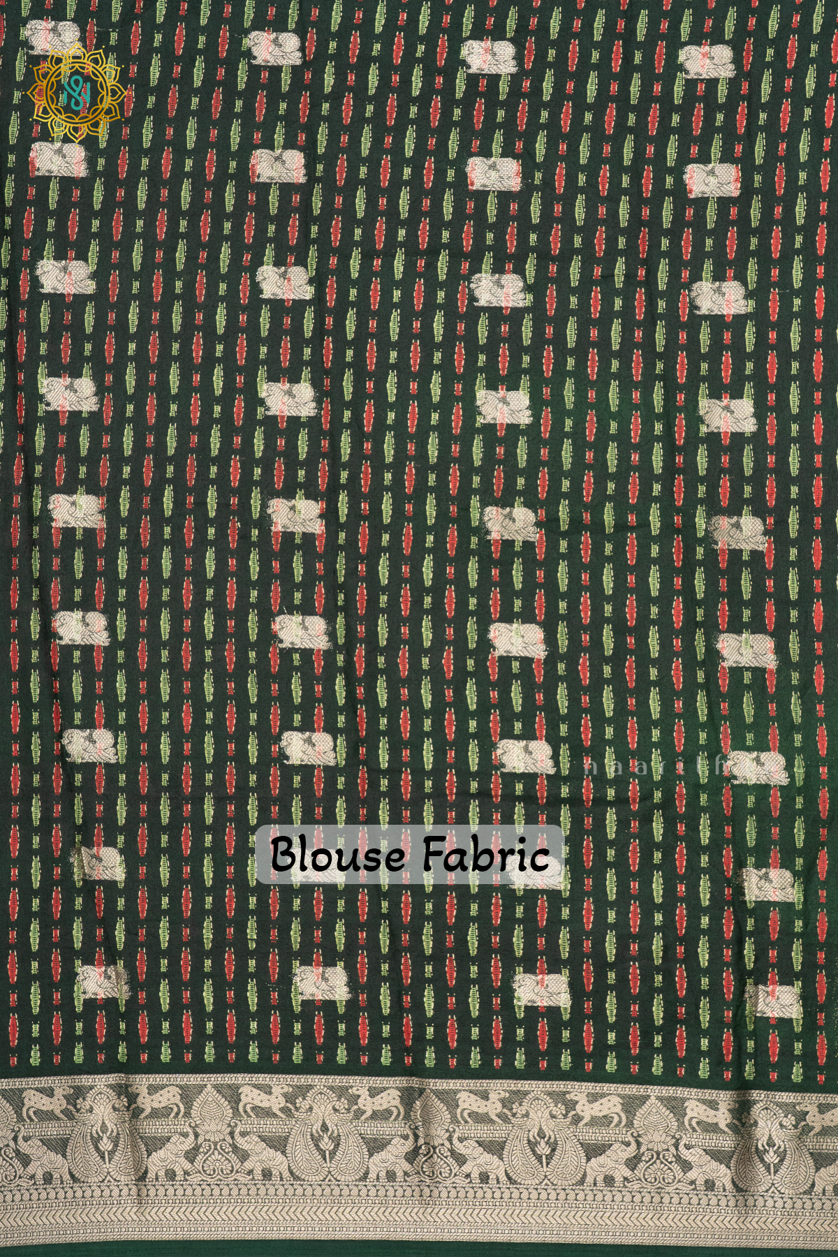 BOTTLE GREEN - SEMI GEORGETTE