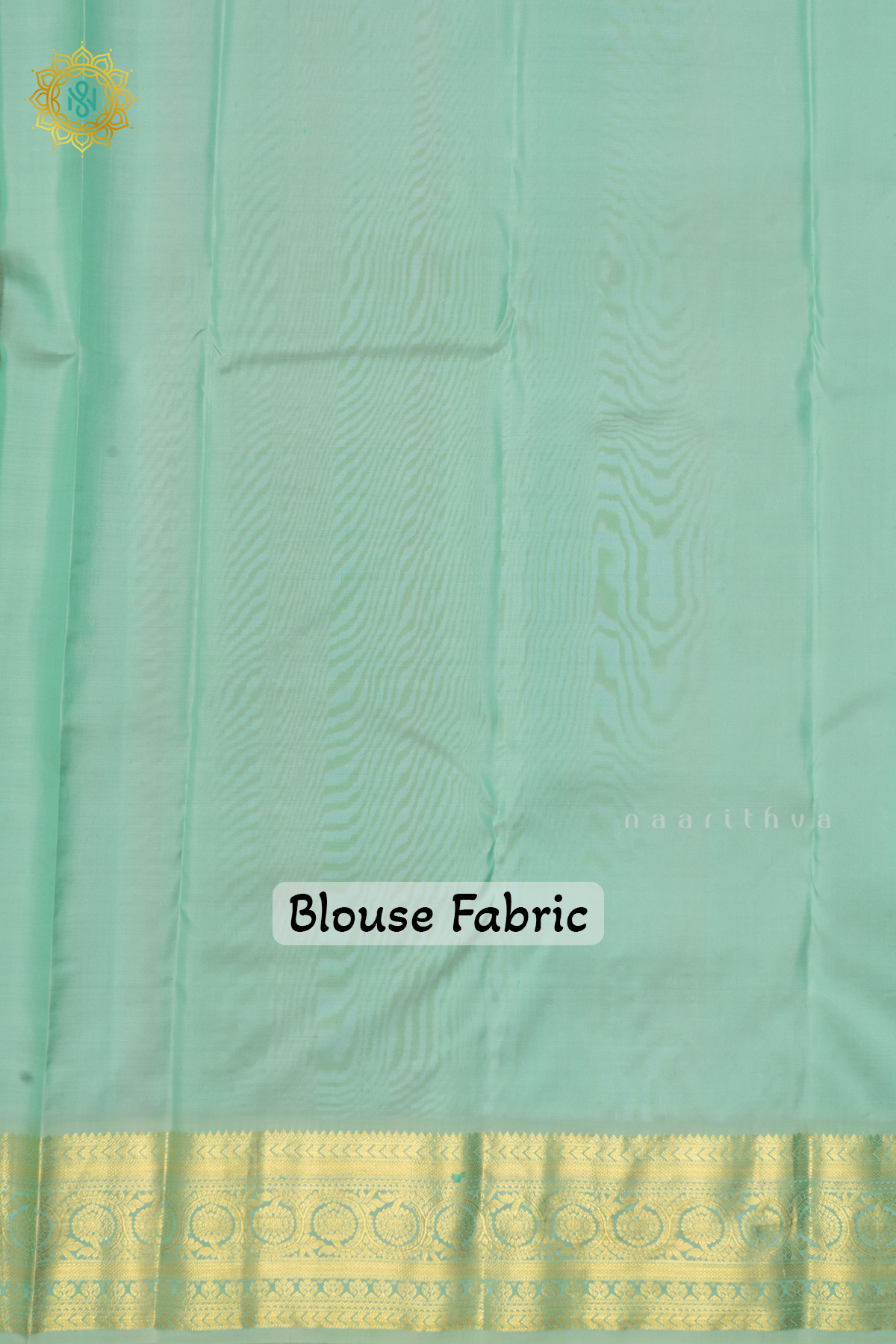 PURPLE WITH AQUA GREEN - PURE KANJIVARAM SILK