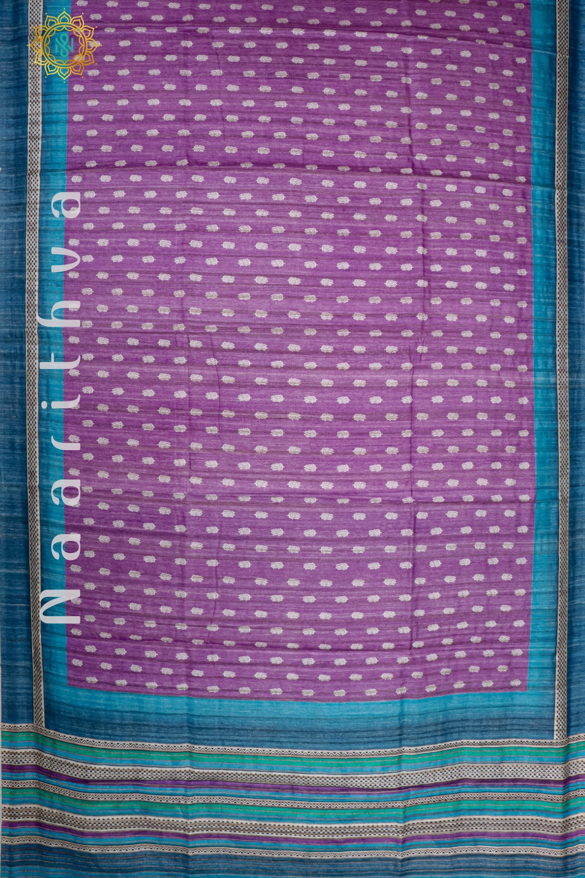 PURPLE WITH SKY BLUE - KOTHA TUSSAR