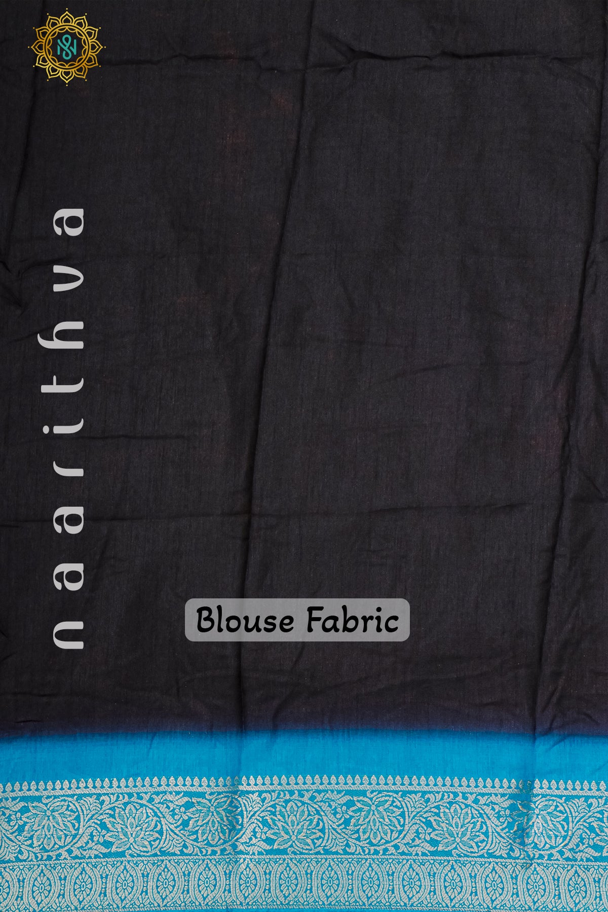 BLACK WITH BLUE - DOLA SILK