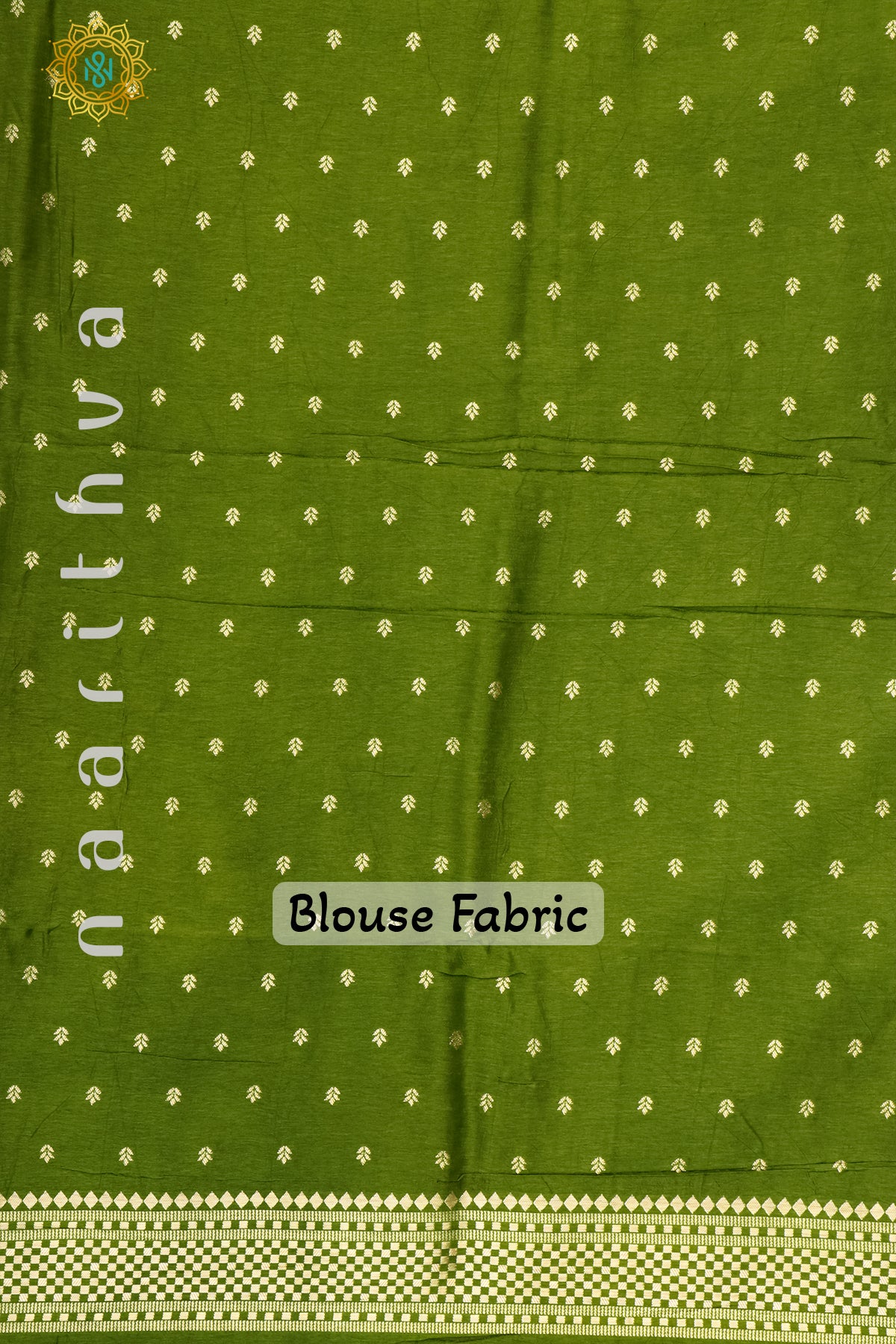 PARROT GREEN WITH GREEN - DOLA SILK