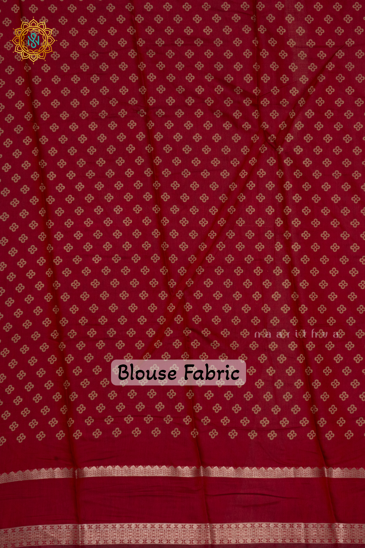 AQUA GREEN WITH MAROON - SOFT COTTON