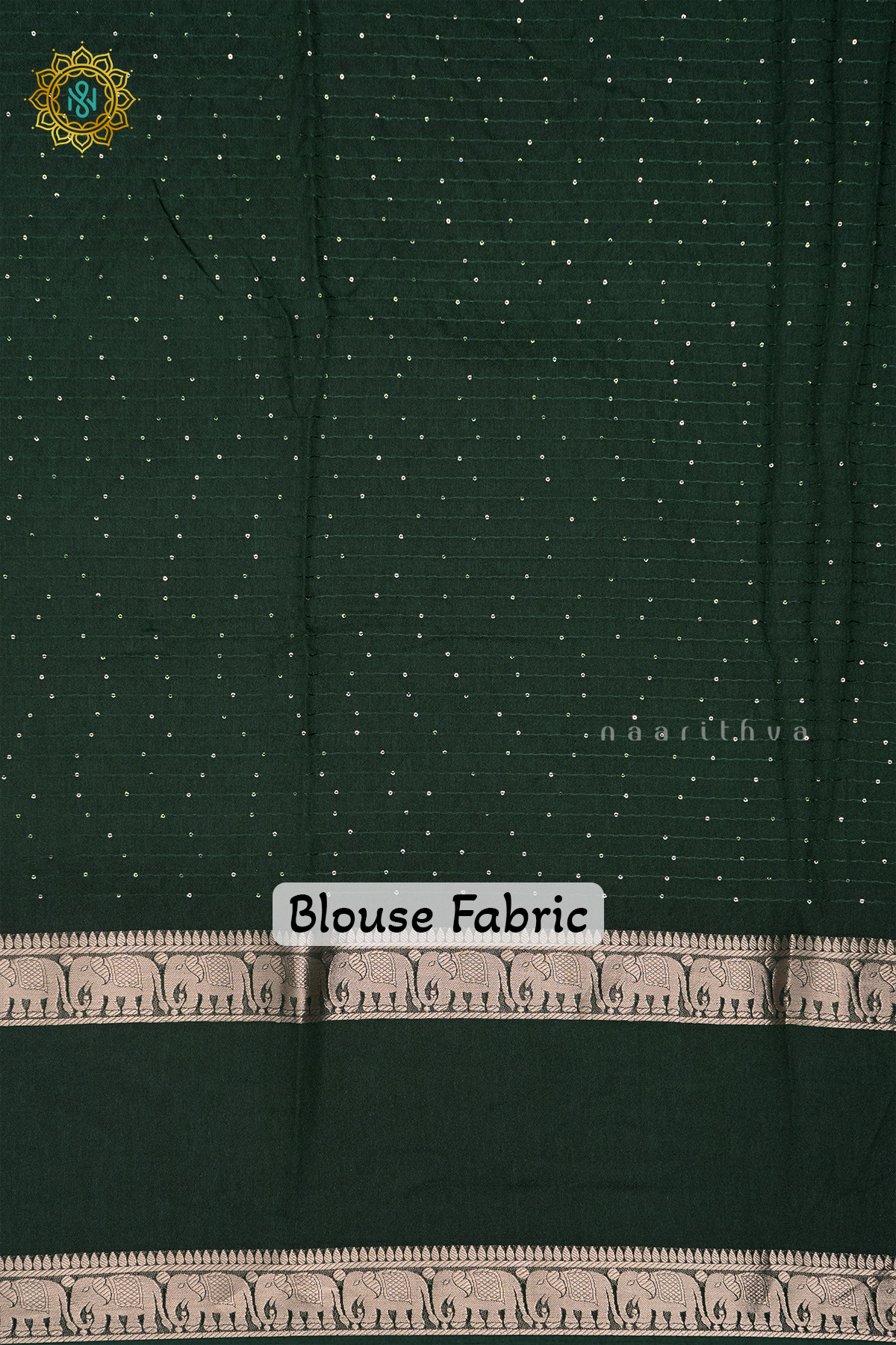 BOTTLE GREEN - SEMI GEORGETTE