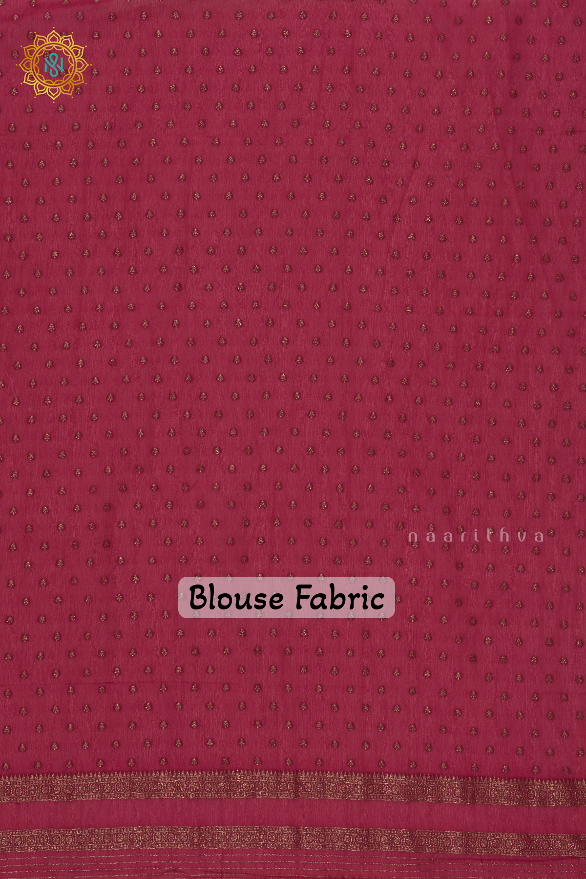 WHITE WITH PINK - SEMI CREPE GEORGETTE