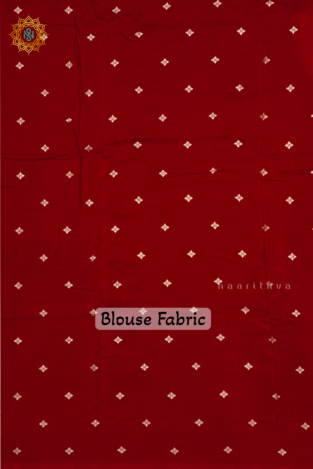WHITE WITH RED - SEMI GEORGETTE