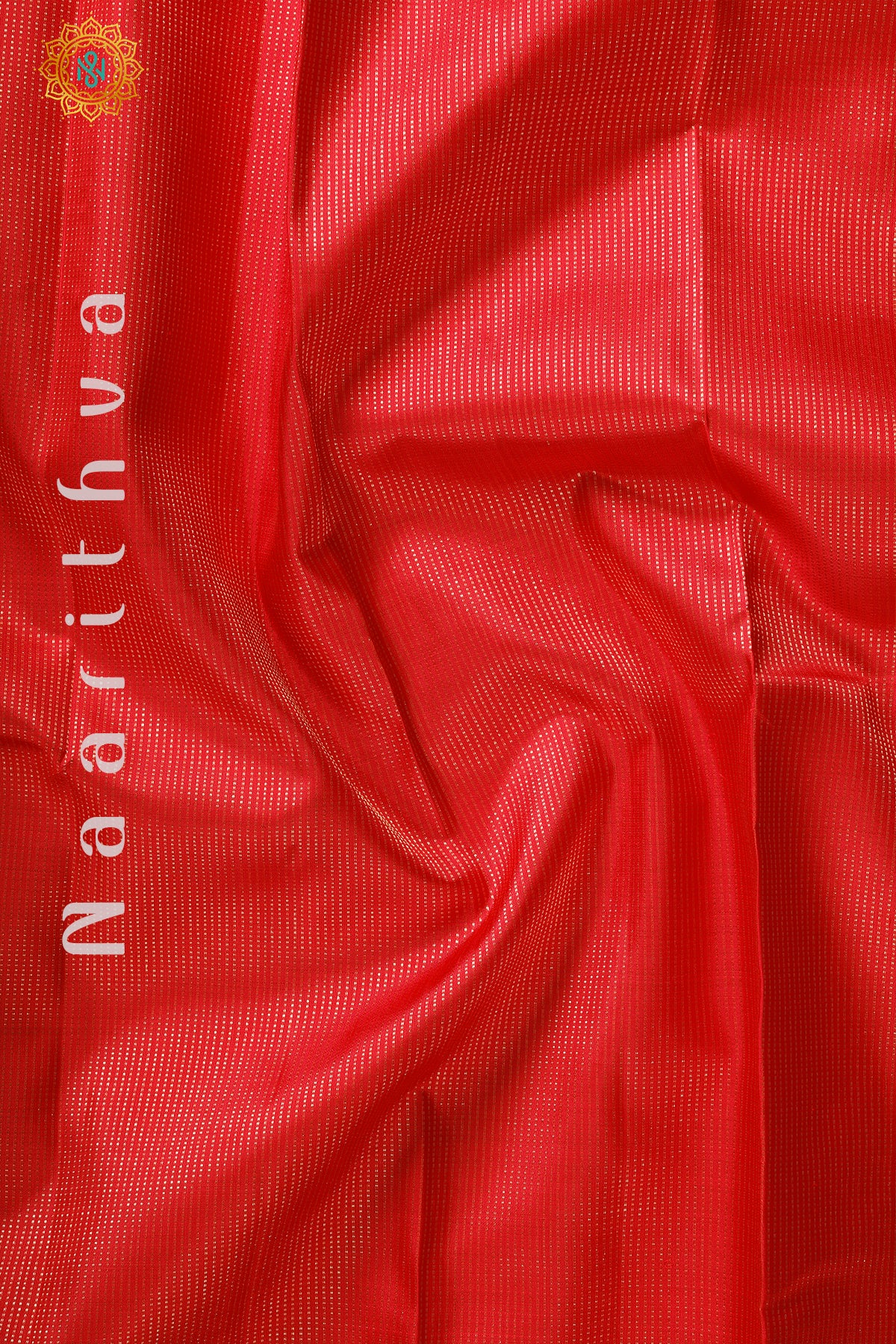 RED WITH GREEN - PURE KANJIVARAM SILK WITH PURE ZARI