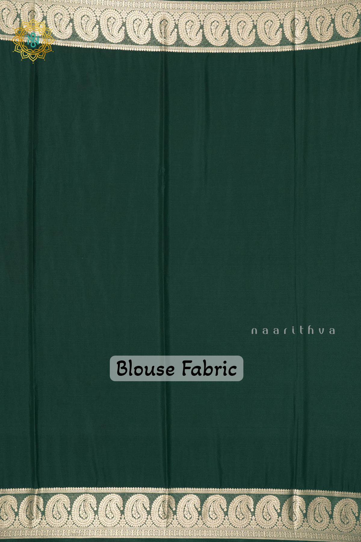 BOTTLE GREEN - SEMI MYSORE CREPE SILK
