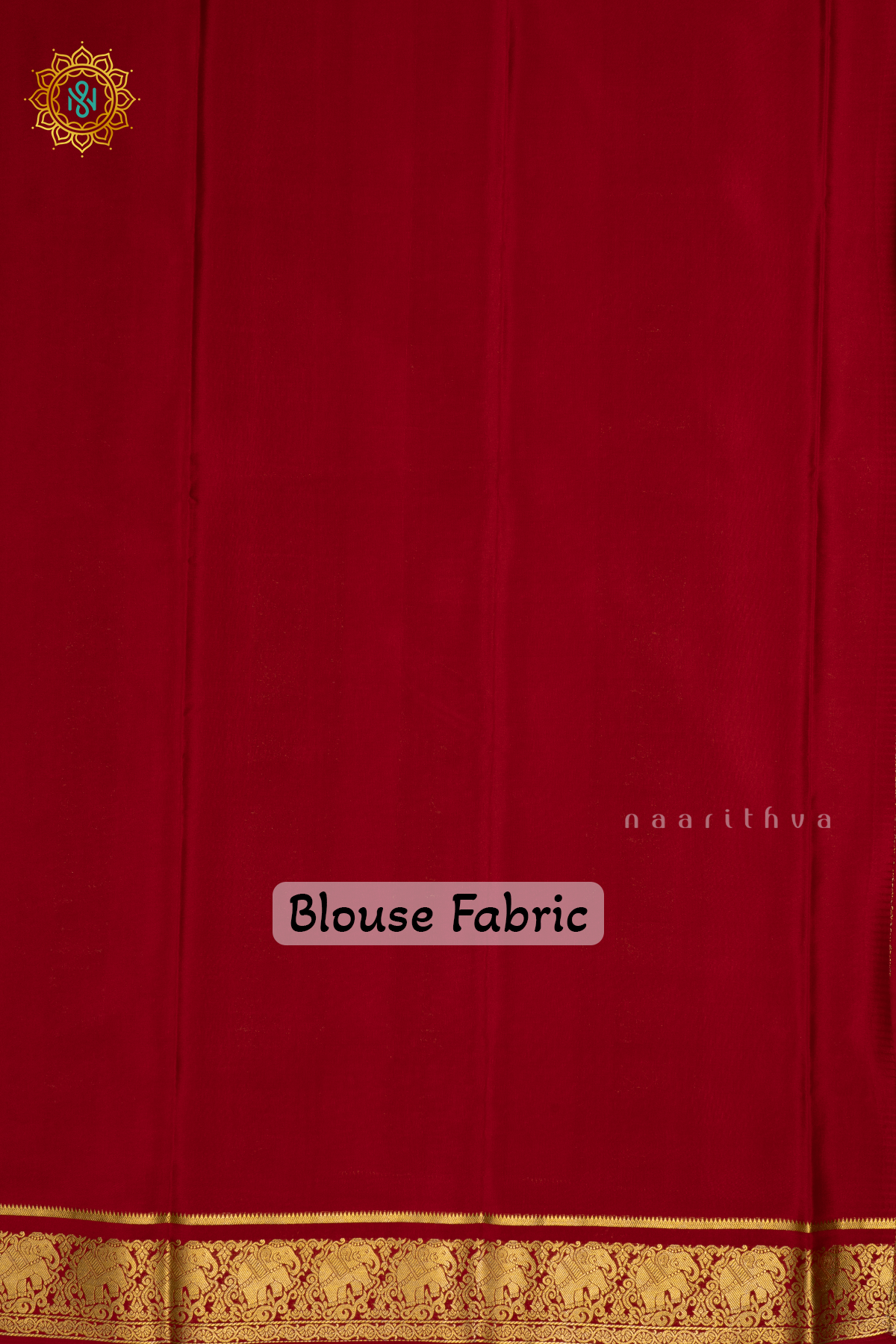 Red Pure Mysore Crepe Silk Saree With Zari Buttas On The Body and Zari Border