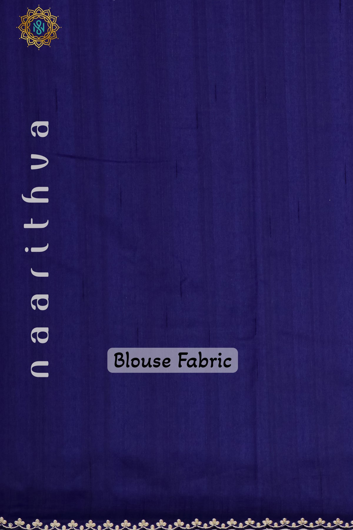 BLUE - SEMI TUSSAR SILK WITH EMBROIDERY