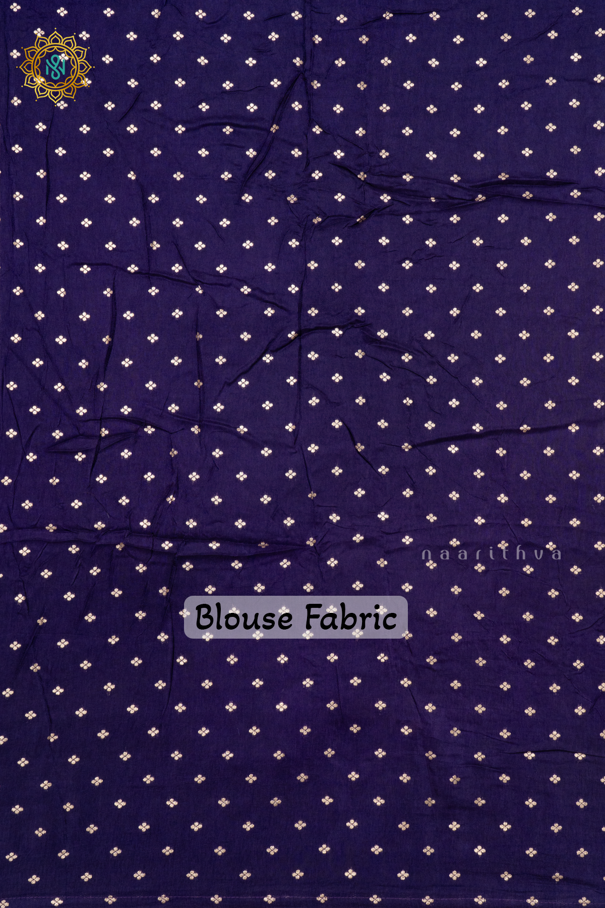YELLOW WITH NAVY BLUE - DOLA SILK