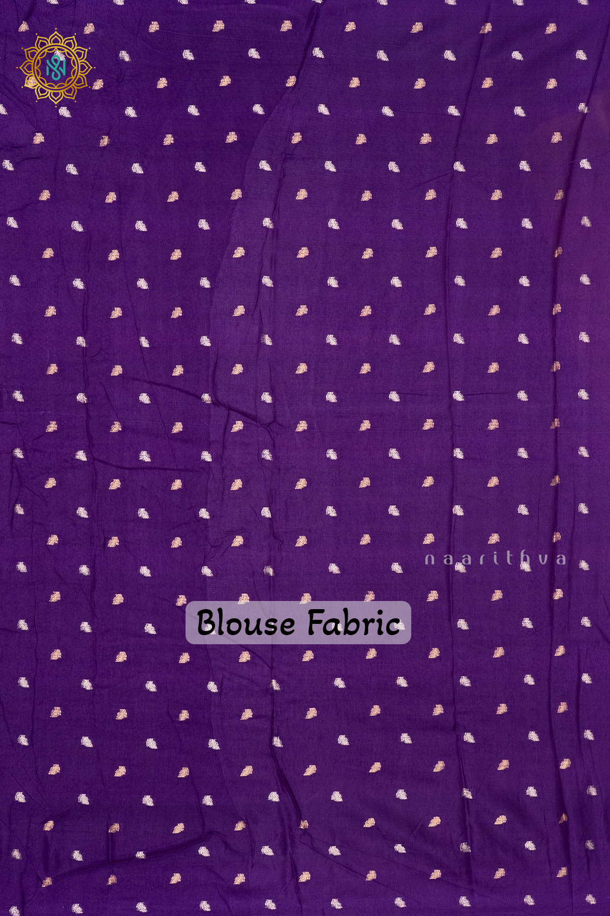 YELLOW WITH PURPLE - SEMI CREPE SILK