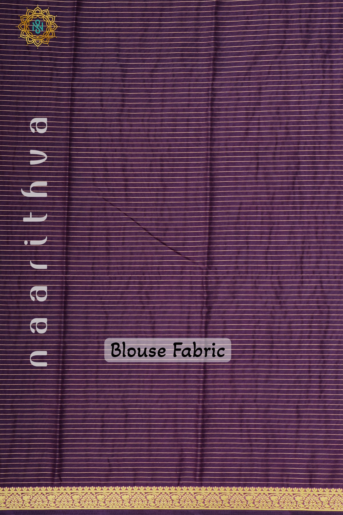 GREEN WITH PURPLE - SEMI MYSORE CREPE SILK