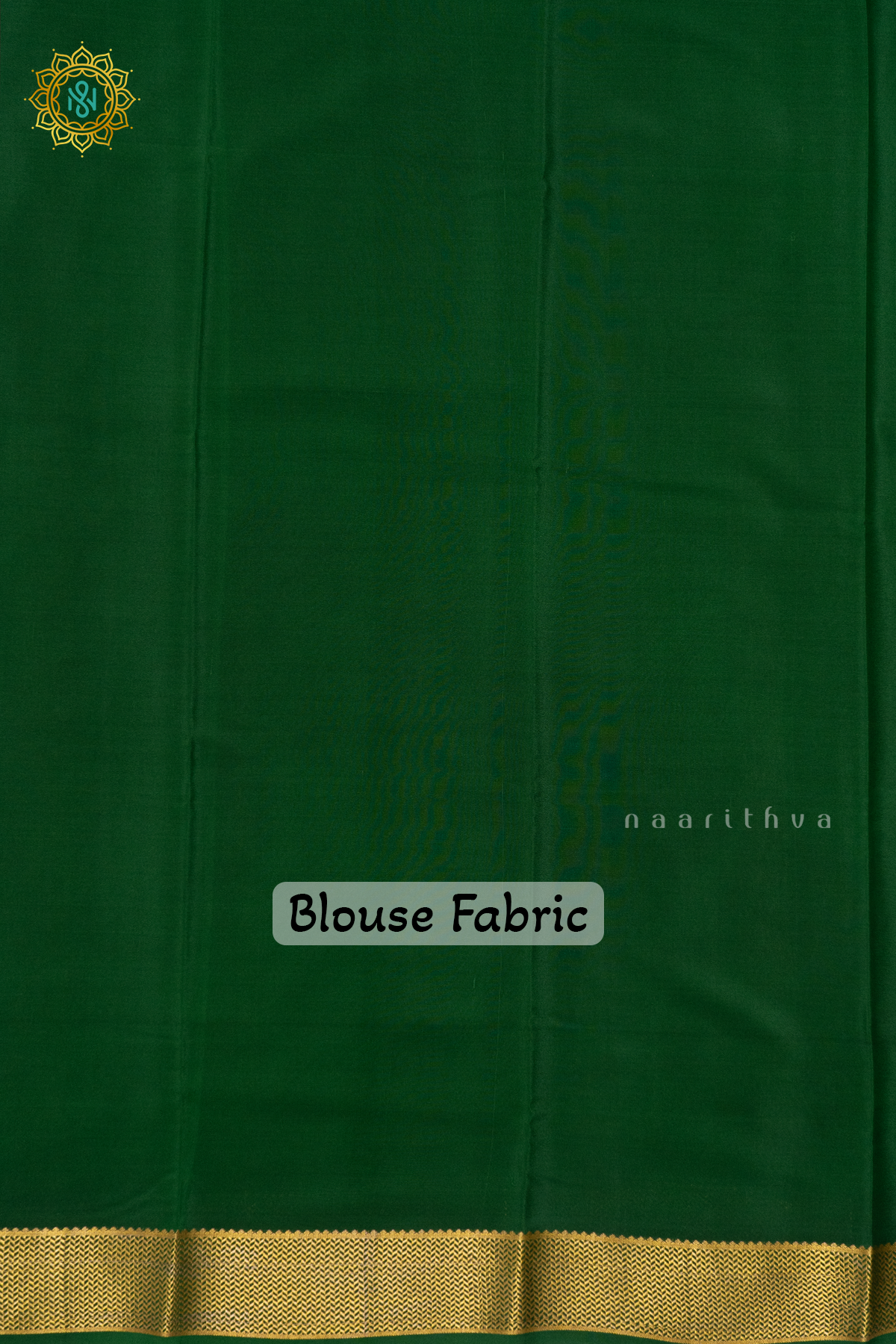 RED WITH GREEN - PURE MYSORE CREPE SILK