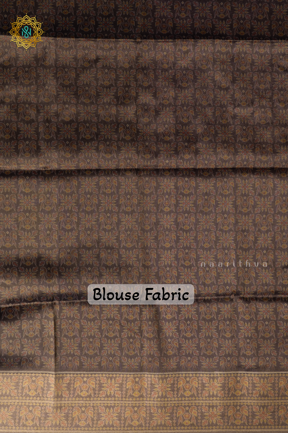 PINKISH LAVENDER WITH BLACK - SEMI TUSSAR SILK