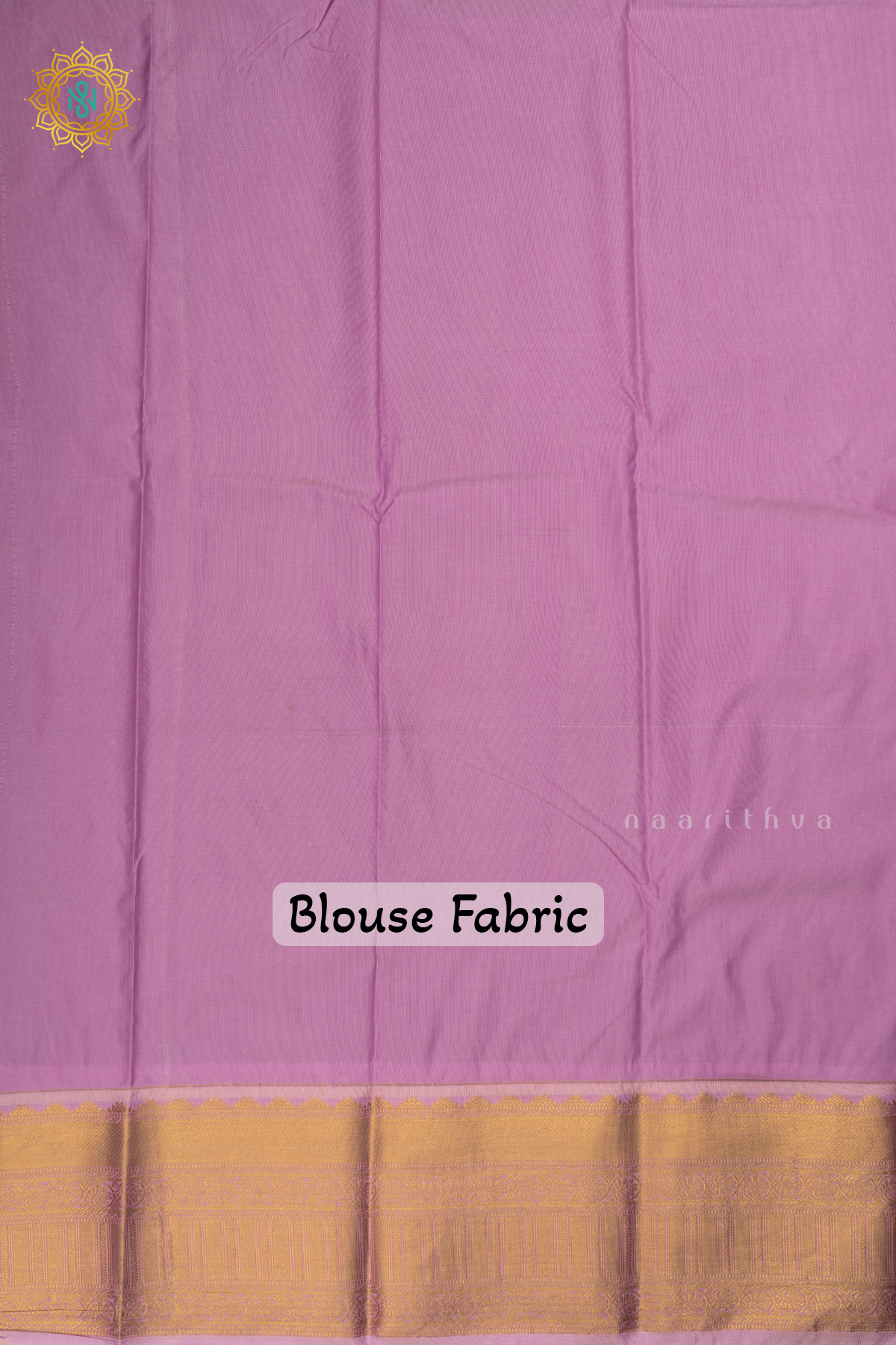 Dark Red with Lavender Semi Kanchi Saree With Zari Buttas All Over And Contrast Zari Border