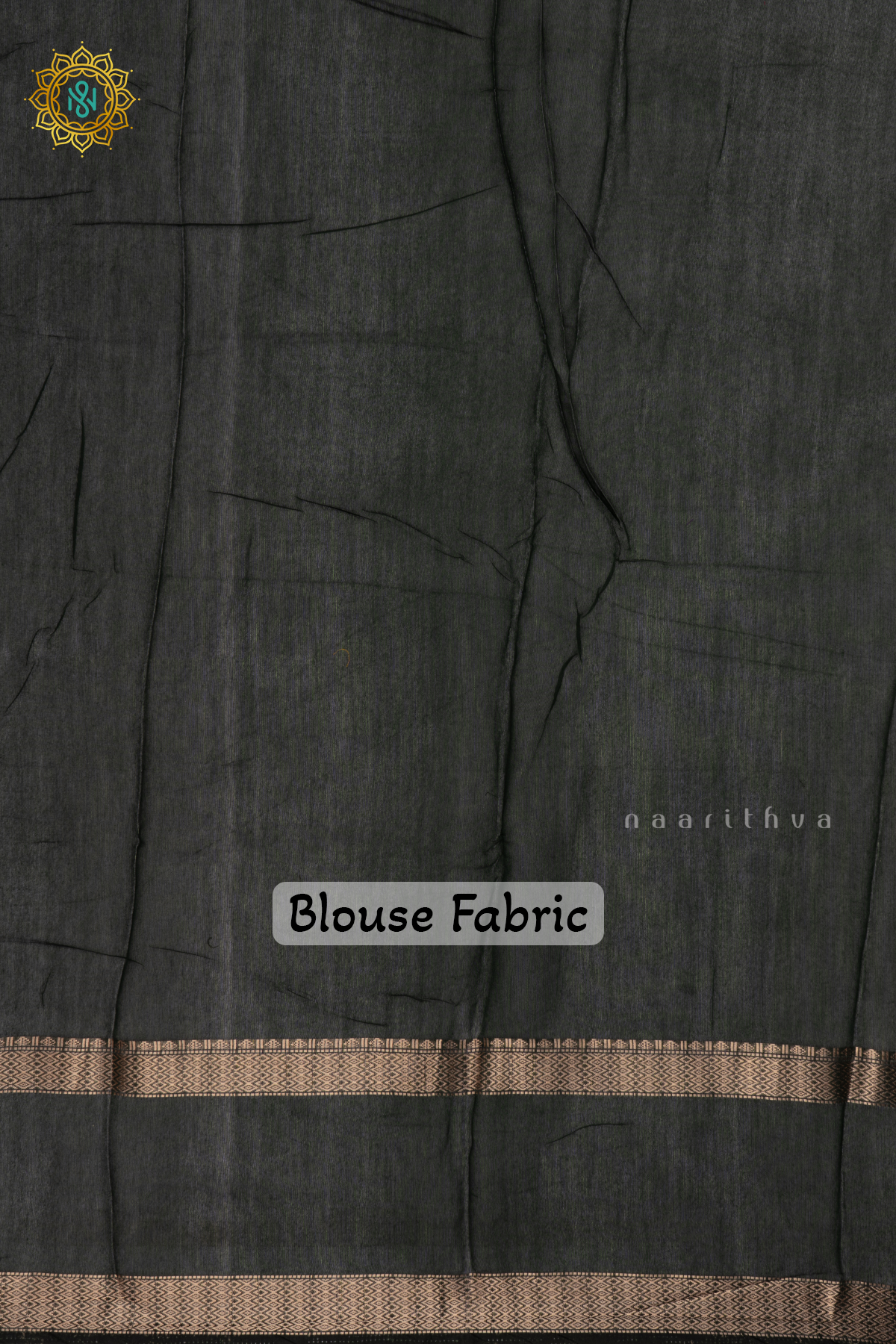 GREEN - SOFT COTTON SAREE PLAIN BODY WITH KALAMKARI PRINTED ZARI BORDER