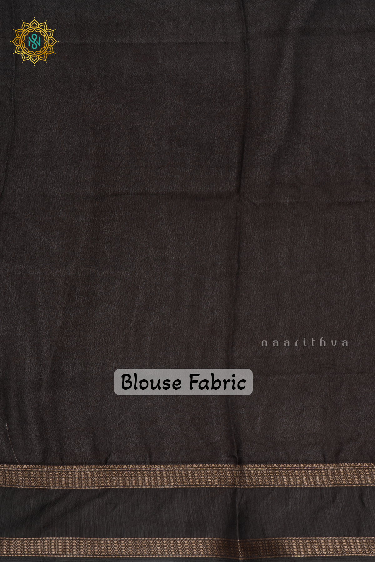 ELEPHANT GREY WITH BLACK - SEMI GEORGETTE