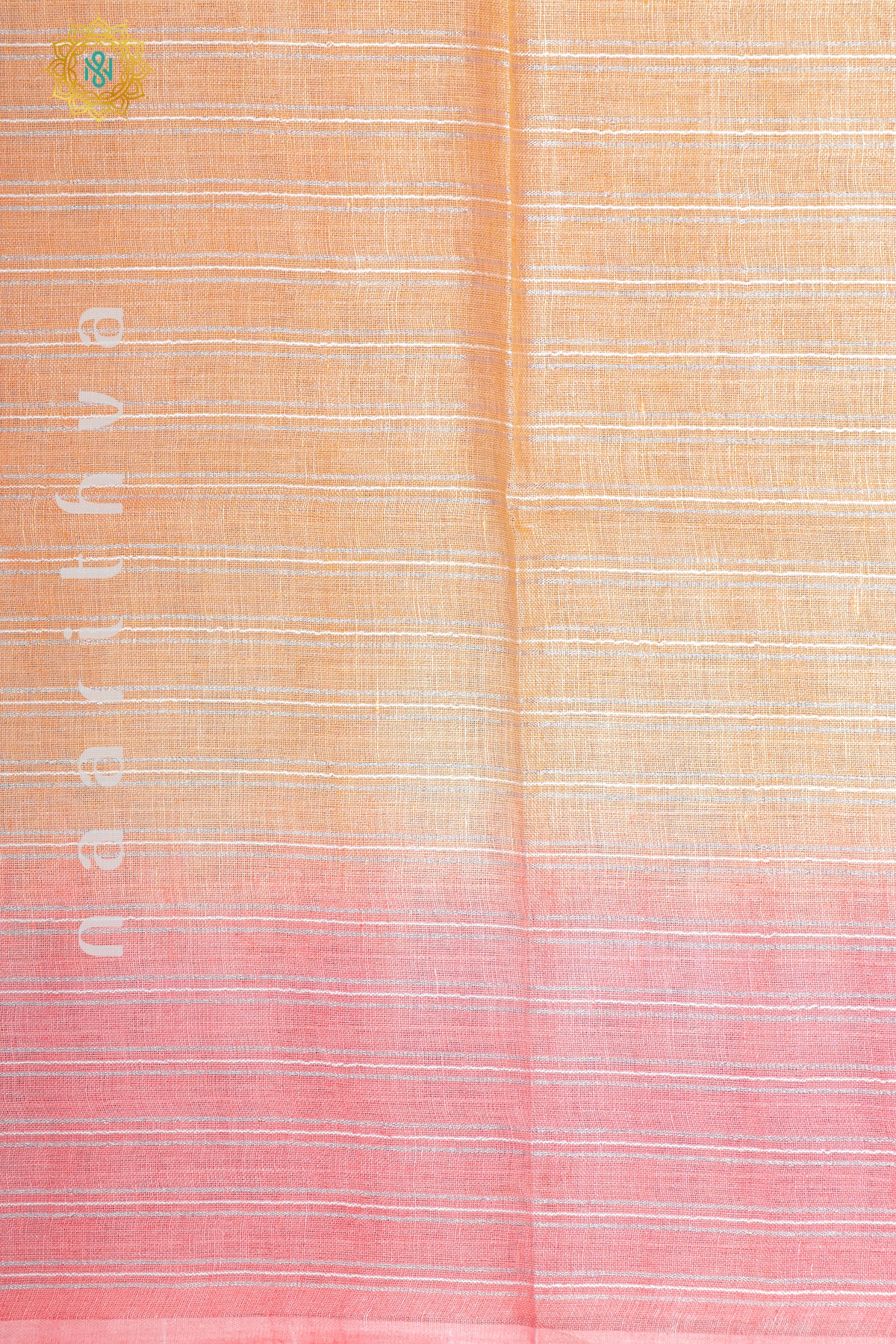 ORANGE WITH PEACH - PURE LINEN