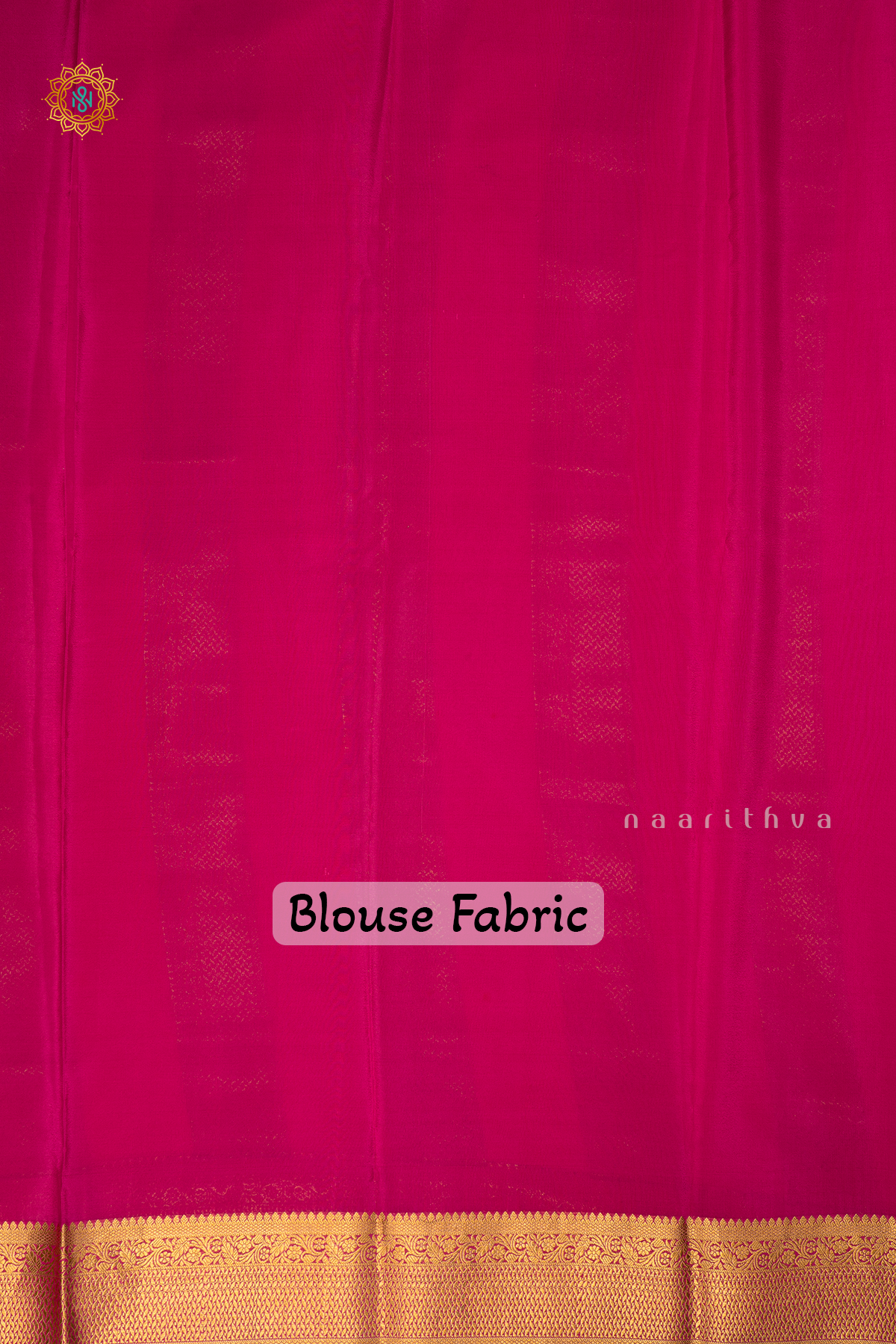 PARROT GREEN WITH PINK - PURE MYSORE CREPE SILK