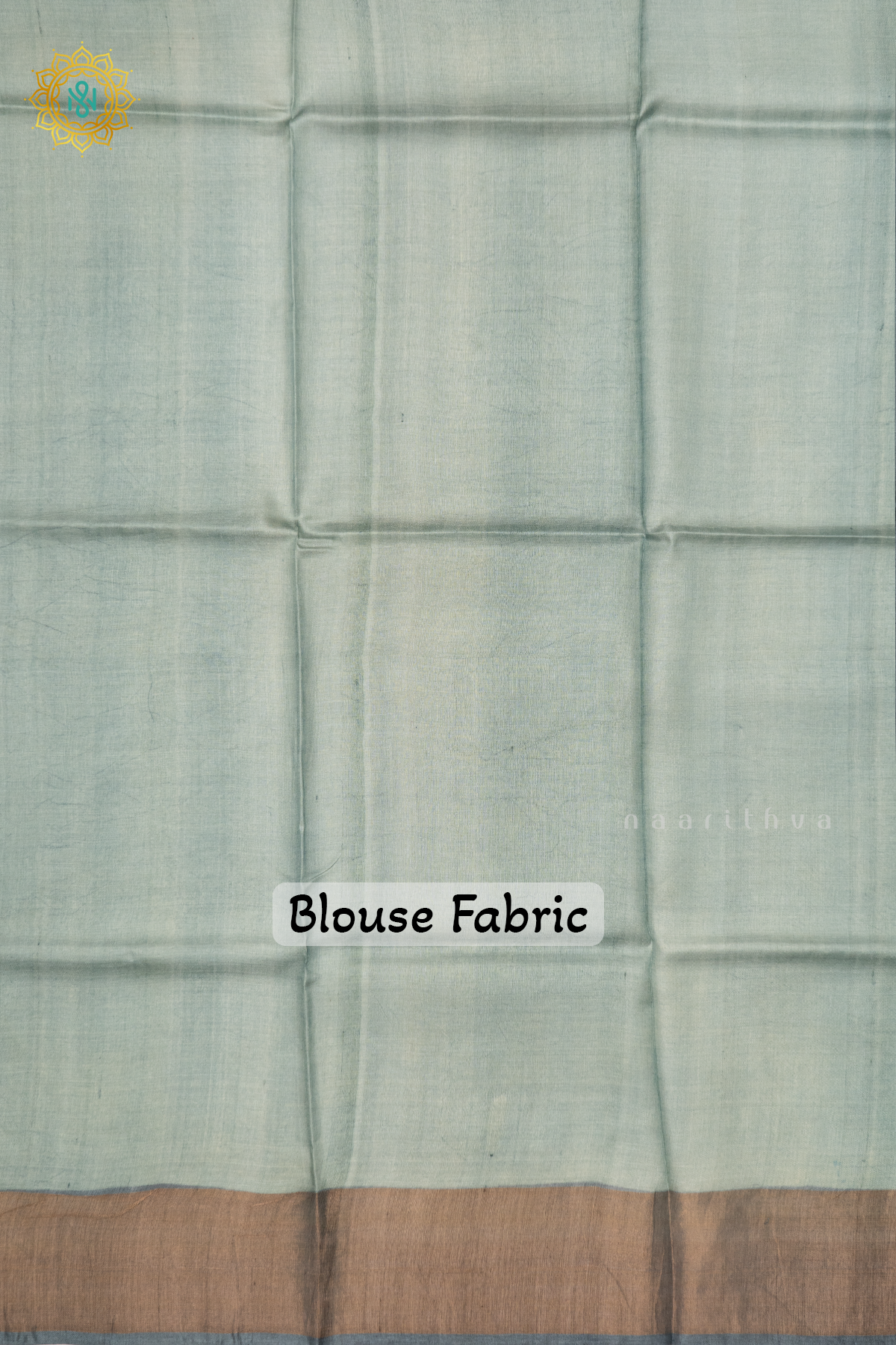 LIGHT BROWN WITH GREY - PURE TUSSAR SILK