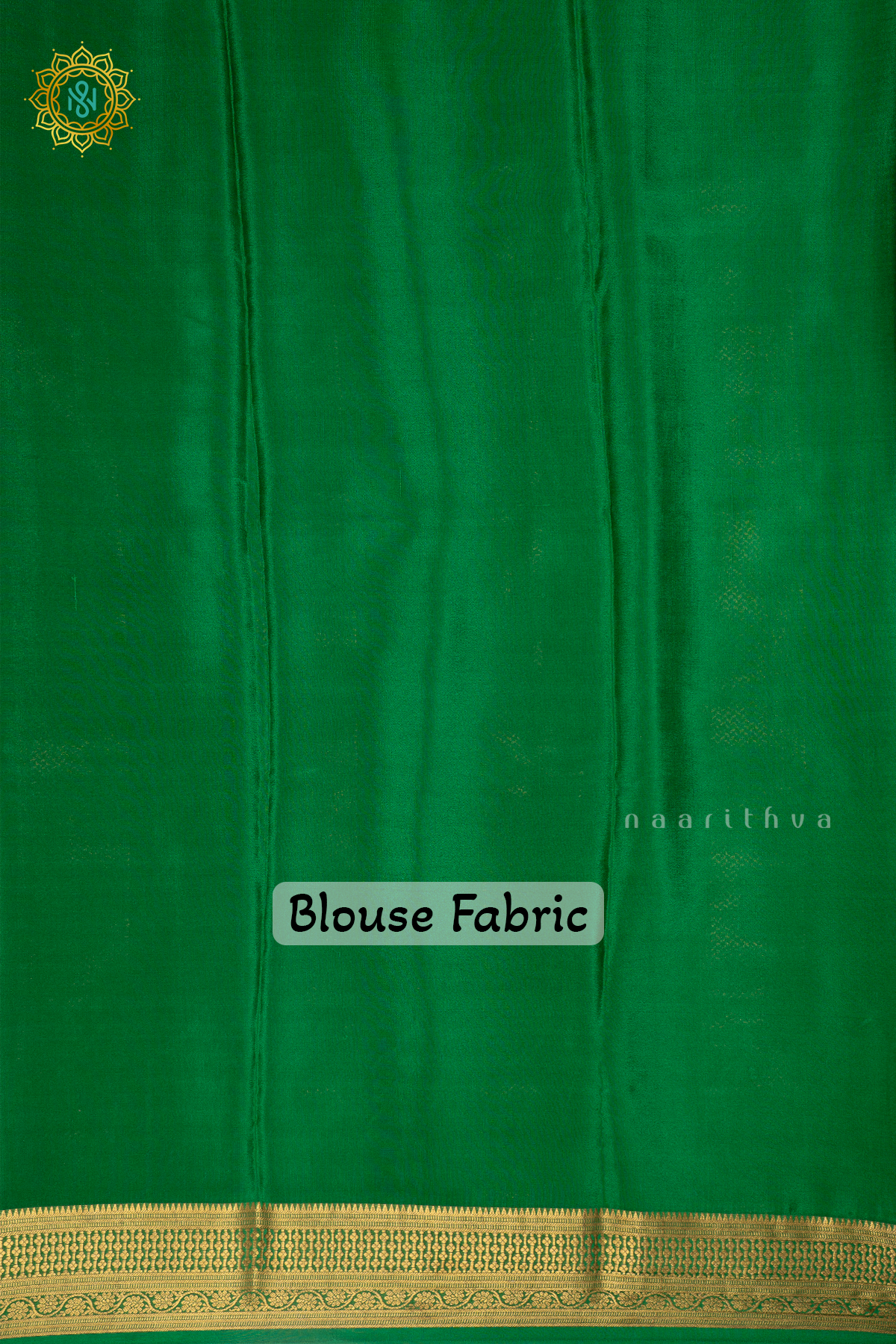 PEACHISH PINK WITH GREEN PURE MYSORE CREPE SILK