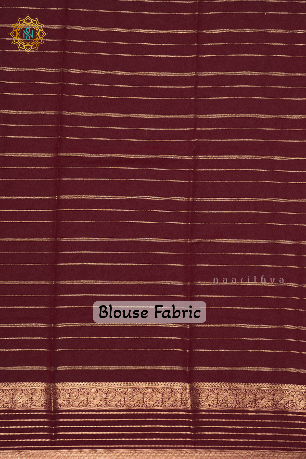 YELLOW WITH BROWN - SEMI GEORGETTE