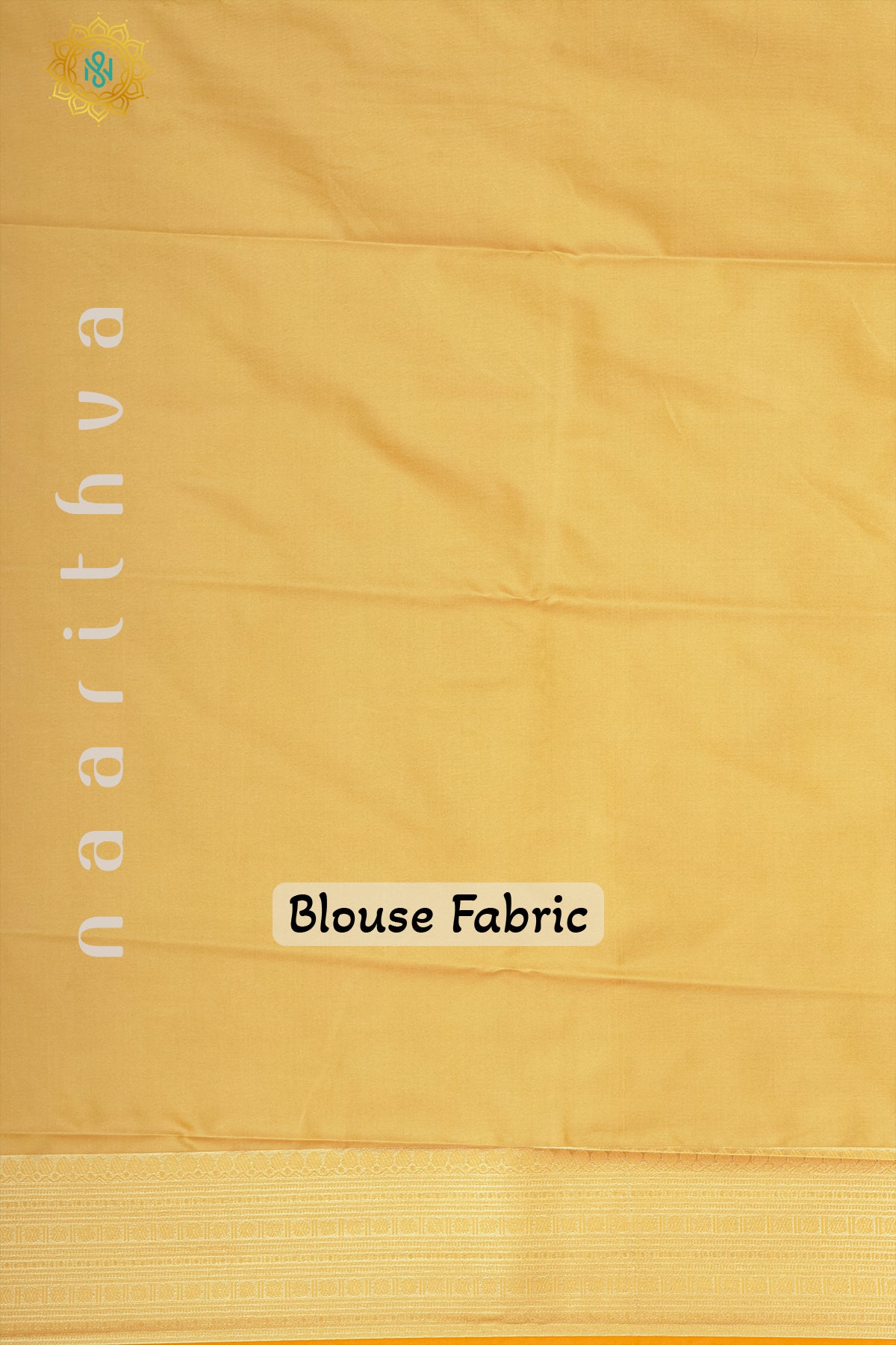 YELLOW WITH BIEGE - SEMI SILK