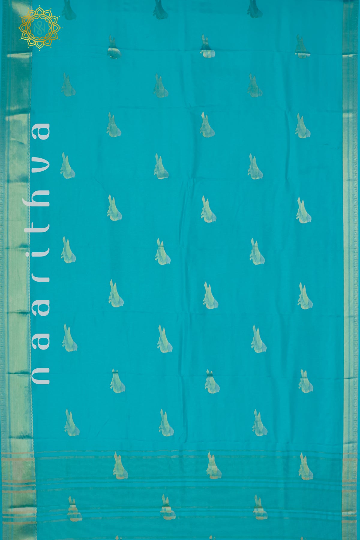 SKY BLUE WITH WINE - DOLA SILK