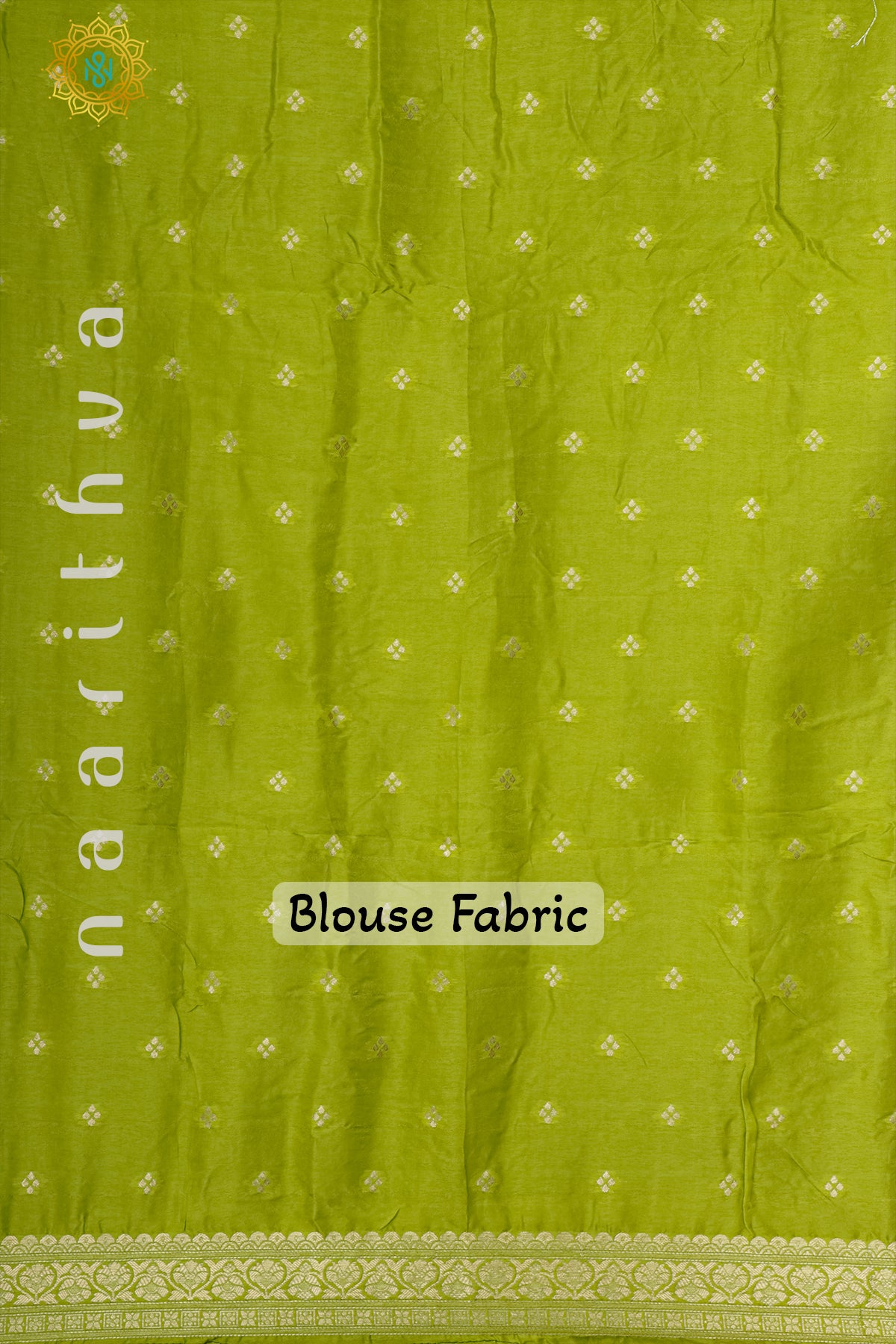 BOTTLE GREEN WITH PARROT GREEN - DOLA SILK