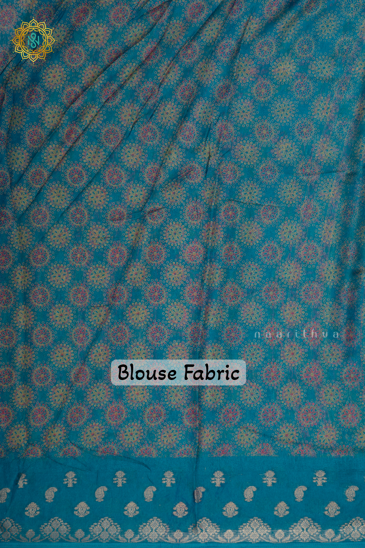 SKY BLUE - SEMI GEORGETTE SAREE