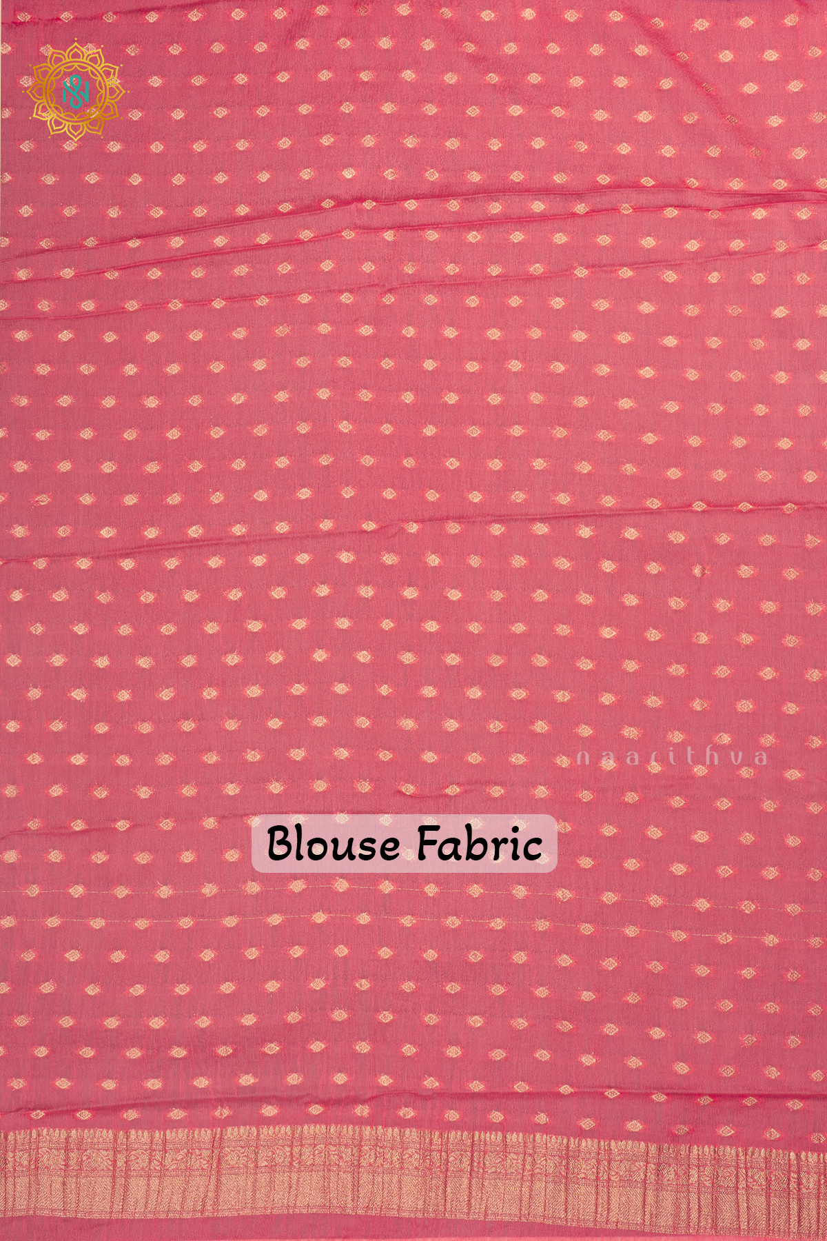 Magenta With Light Pink Semi Crepe Georgette With Zari Woven Floral Brocade Weaves And Zari Woven Contrast Border