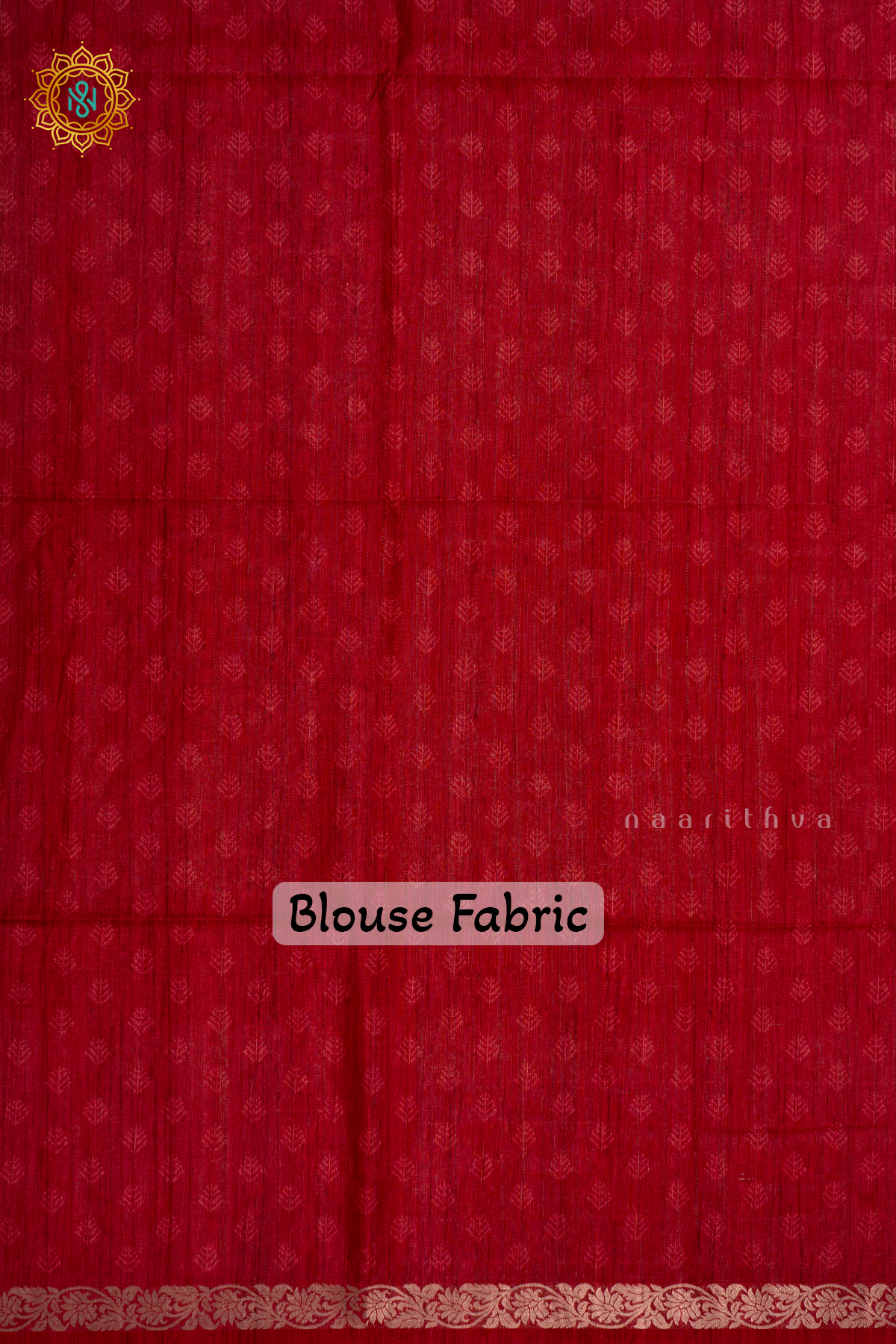 Parrot Green With Red  - Semi Kotha Crepe With Printed Body And Zari Border