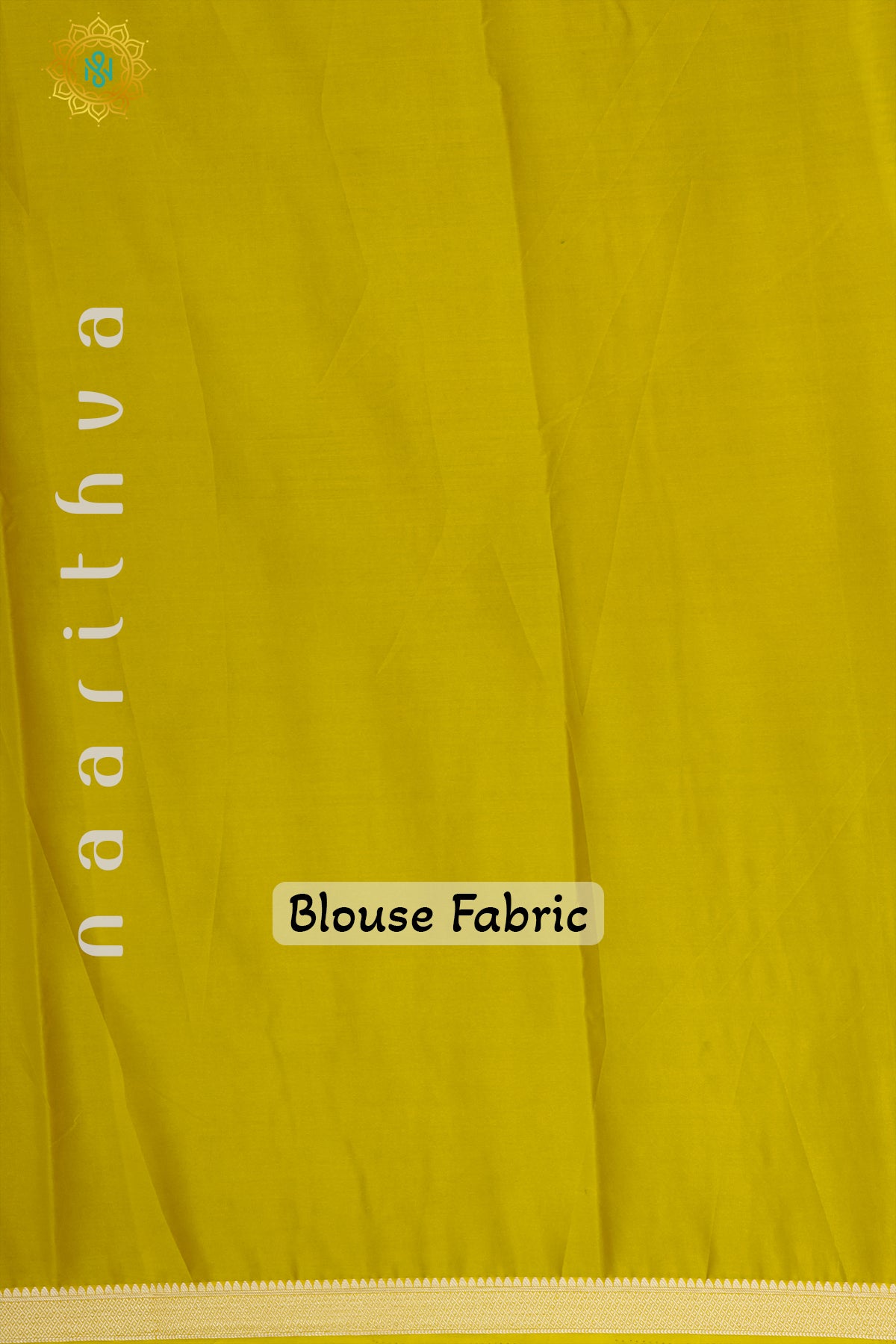 AQUA BLUE WITH YELLOW - SEMI MYSORE CREPE SILK