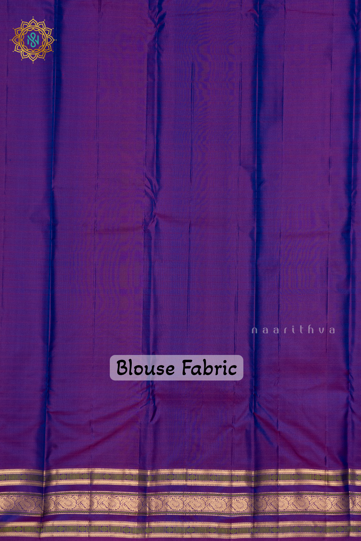 BLUE WITH PURPLE - PURE KANJIVARAM SILK